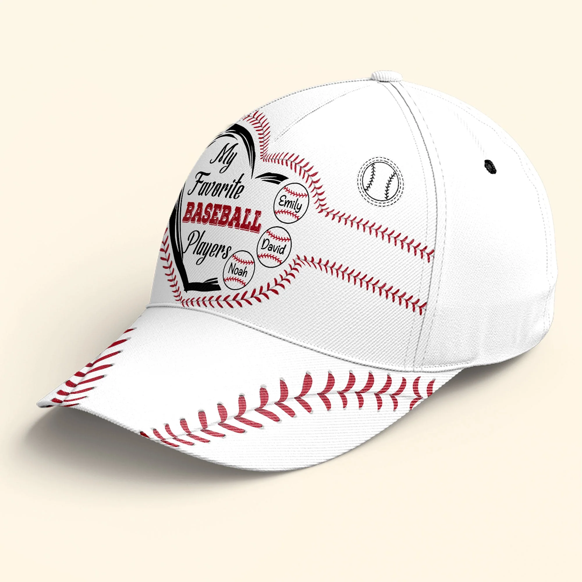 My Favorite Baseball Players - Personalized Classic Cap - Image 3