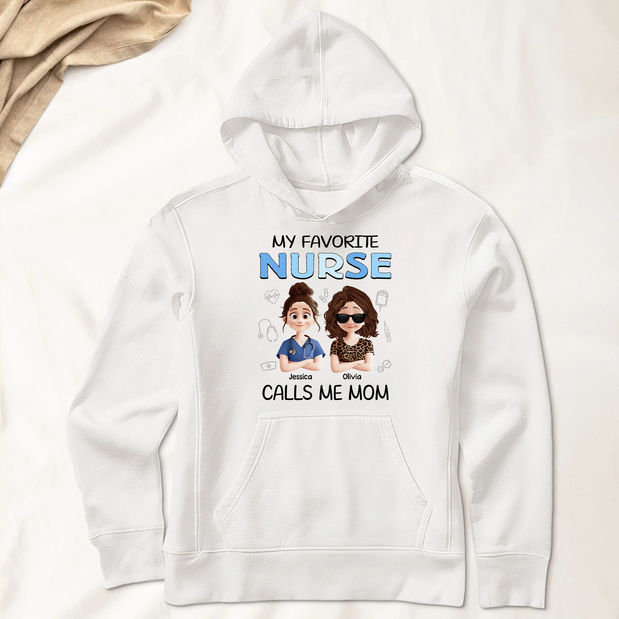 My Favorite Nurse Calls Me Mom - Personalized Shirt - Image 4