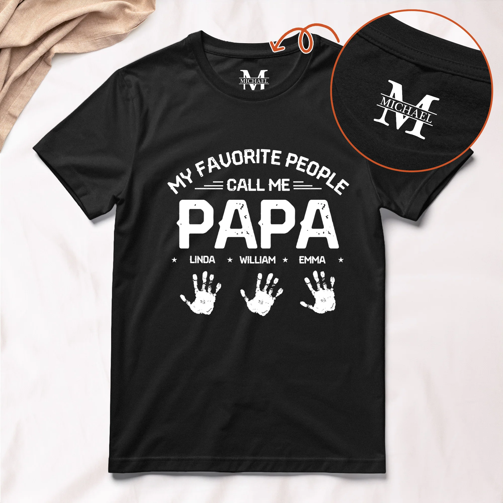 My Favorite People Call Me Papa - Personalized Shirt - Image 2