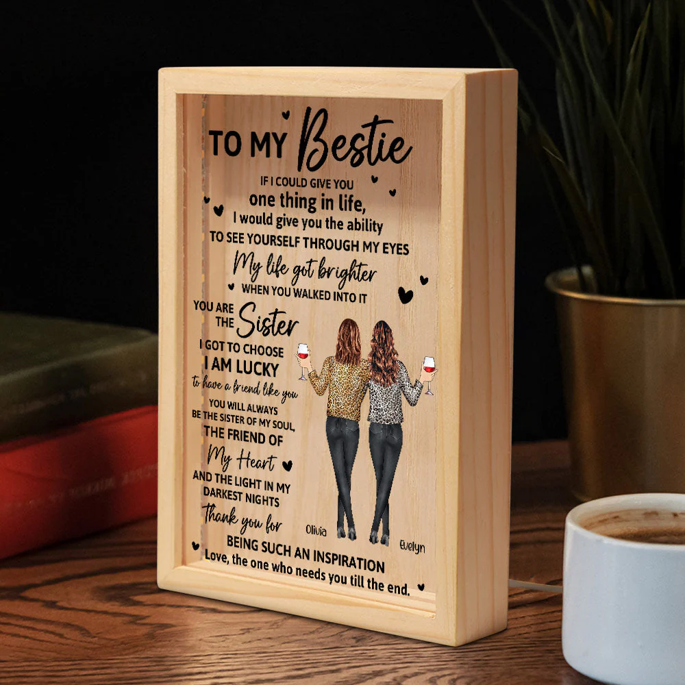 My Life Got Brighter When You Walked Into It - Personalized Frame Light Box - Image 4