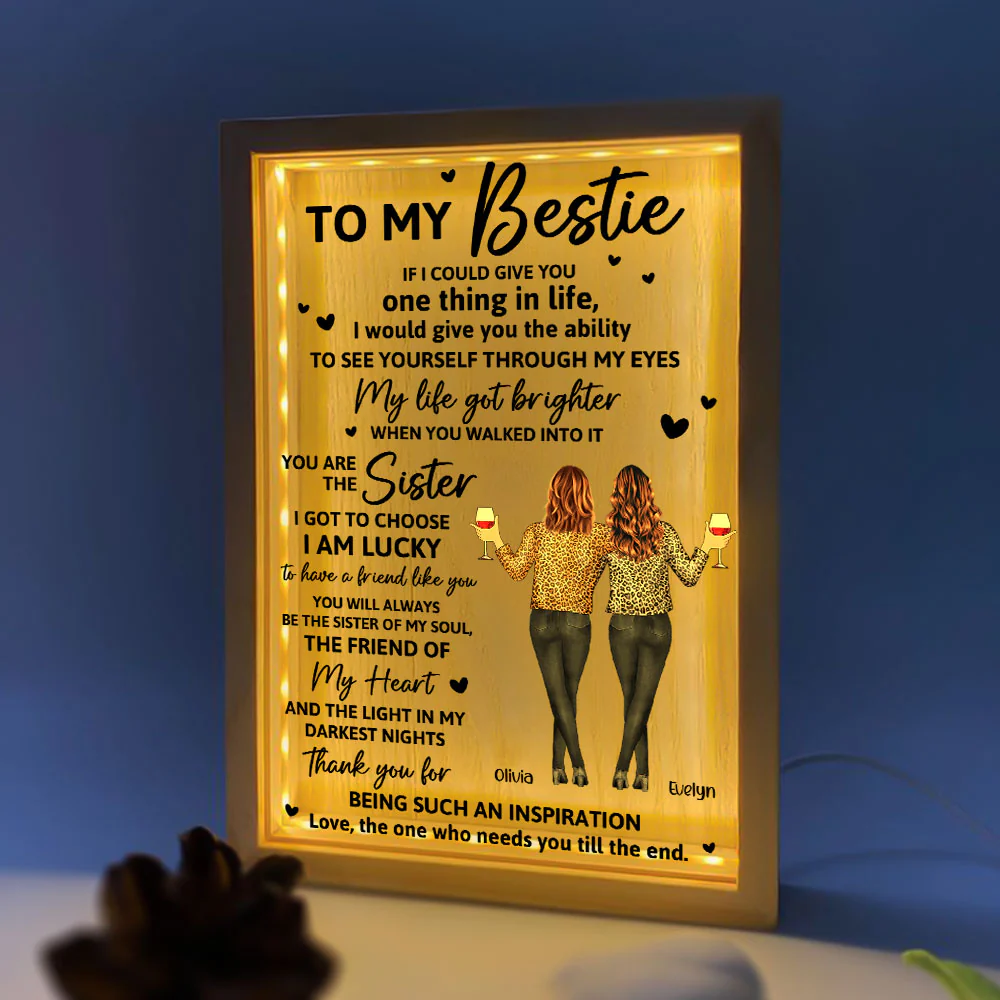 My Life Got Brighter When You Walked Into It - Personalized Frame Light Box - Image 7