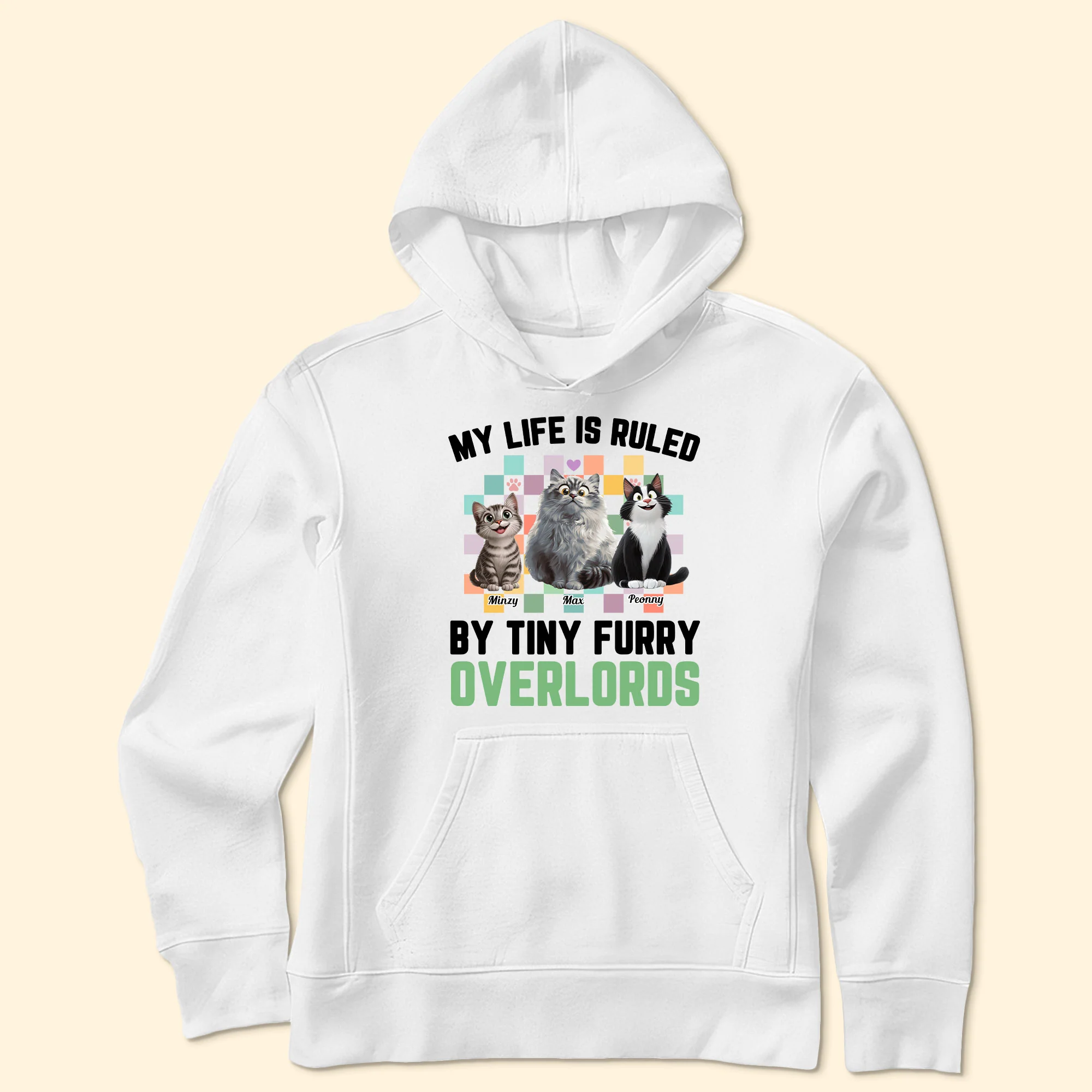 My Life Is Ruled By Tiny Furry Overlords - Personalized Shirt - Image 4