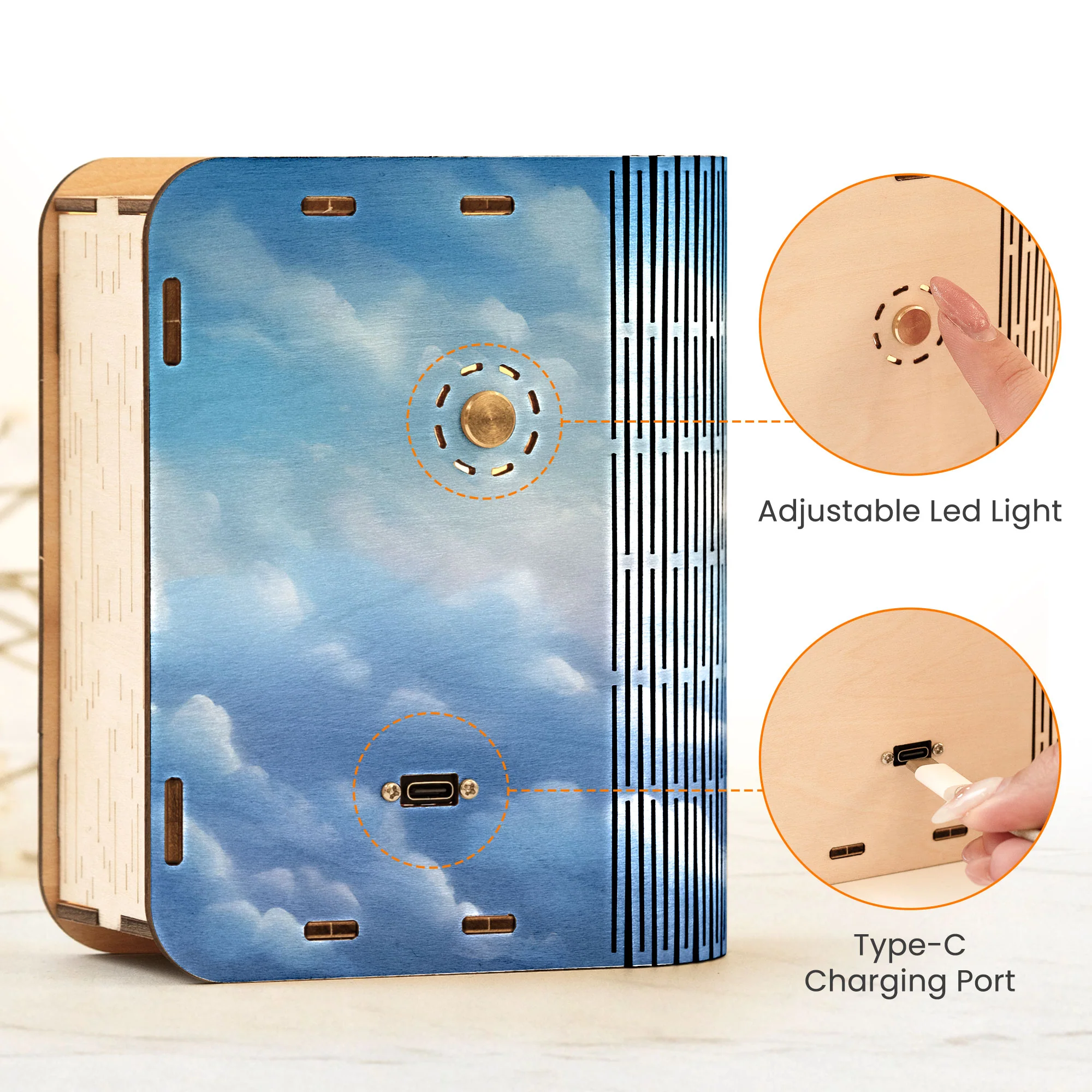 My Mind Still Talks To You - Personalized 3D Wooden Puzzle Photo Night Light - Image 6