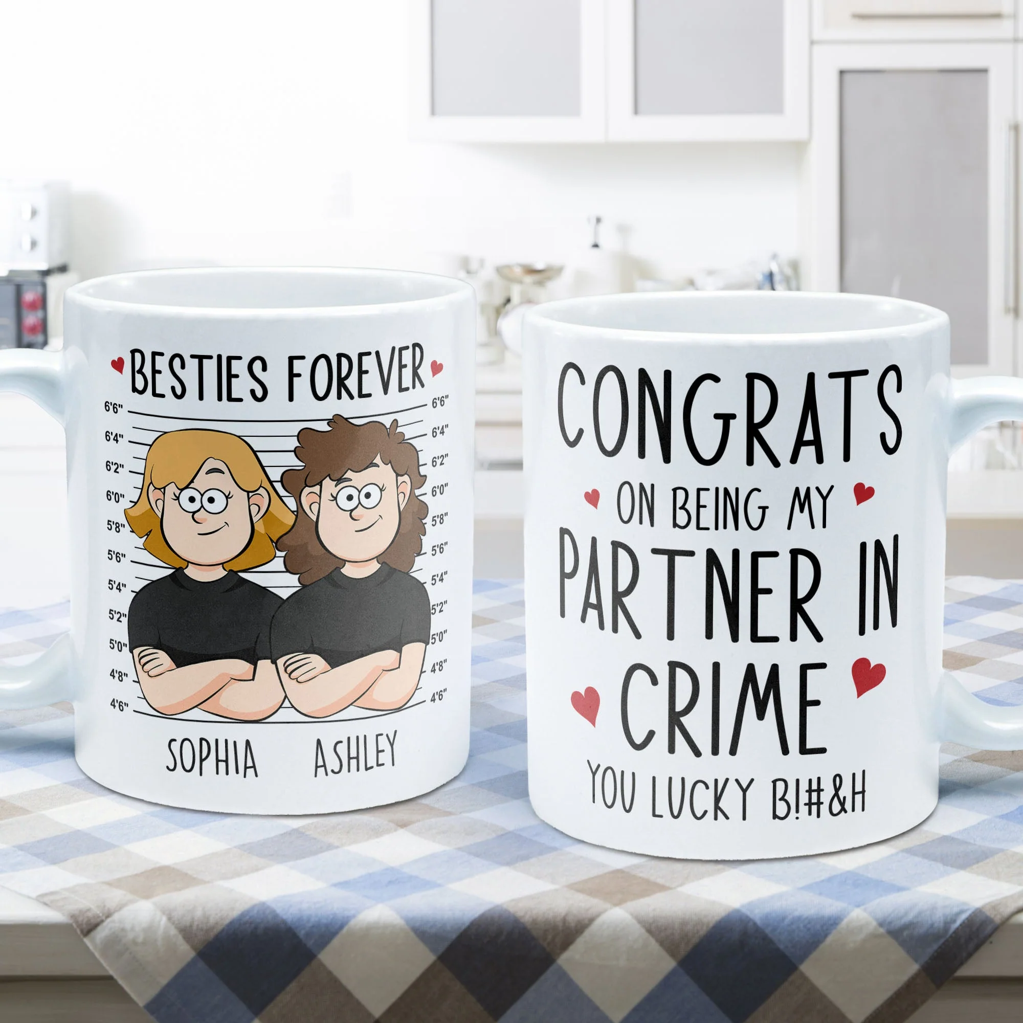 My Partner In Crime - Personalized Mug - Image 3