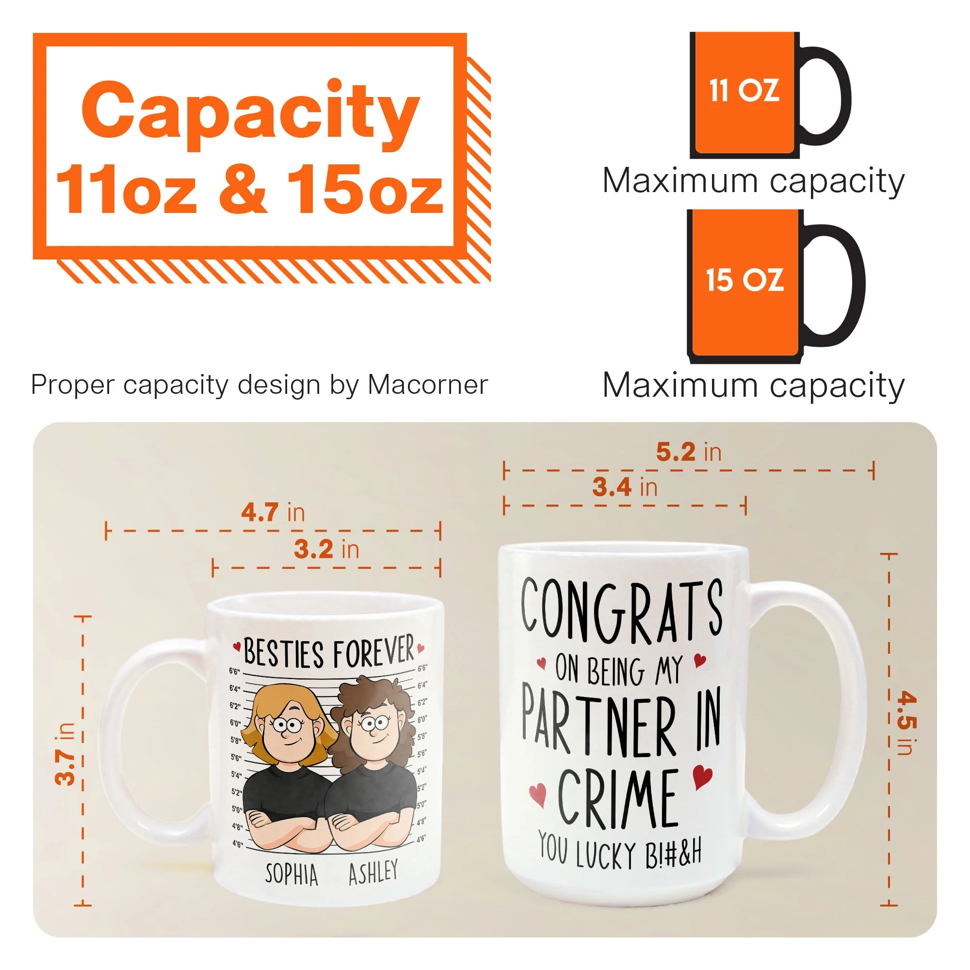 My Partner In Crime - Personalized Mug - Image 4