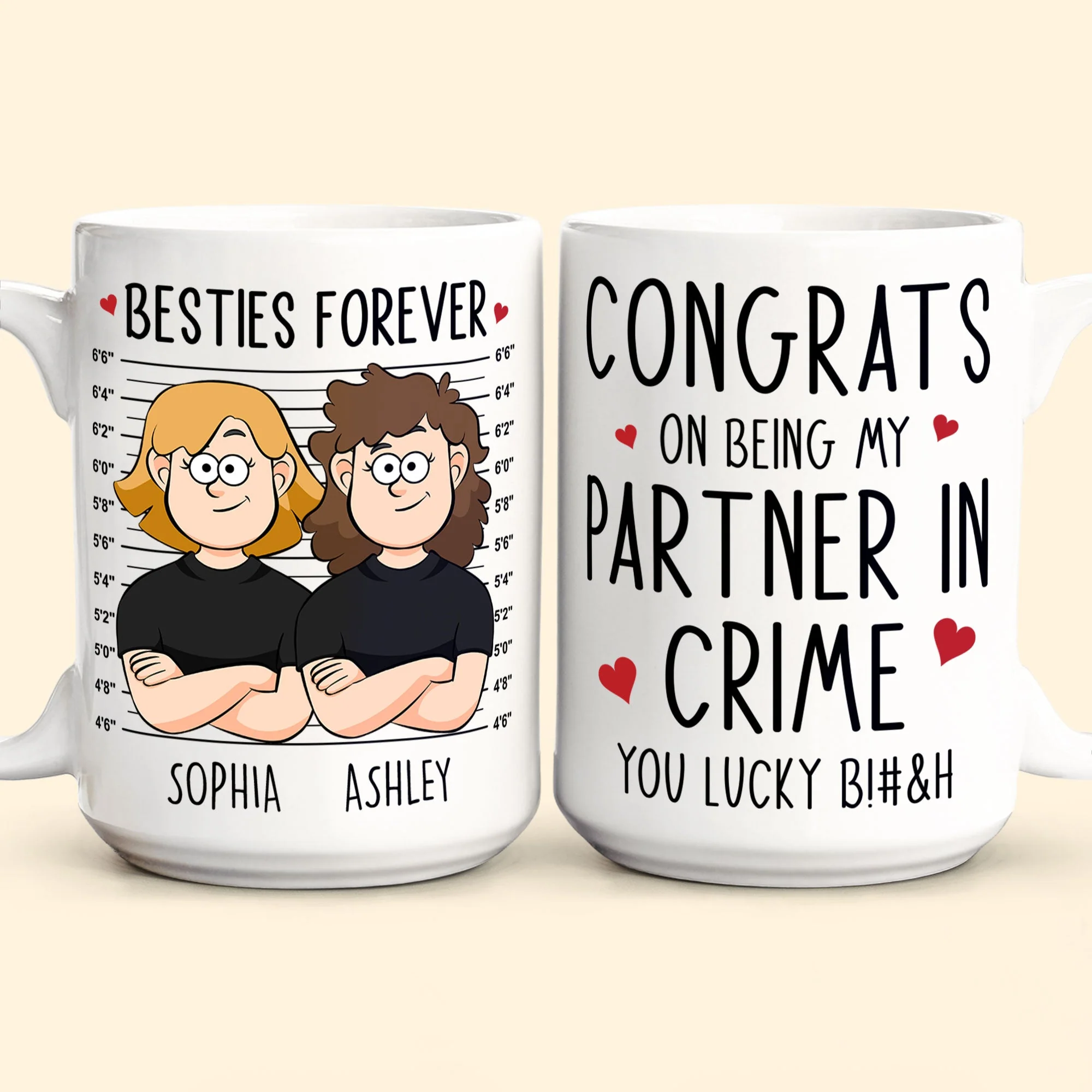My Partner In Crime - Personalized Mug - Image 6