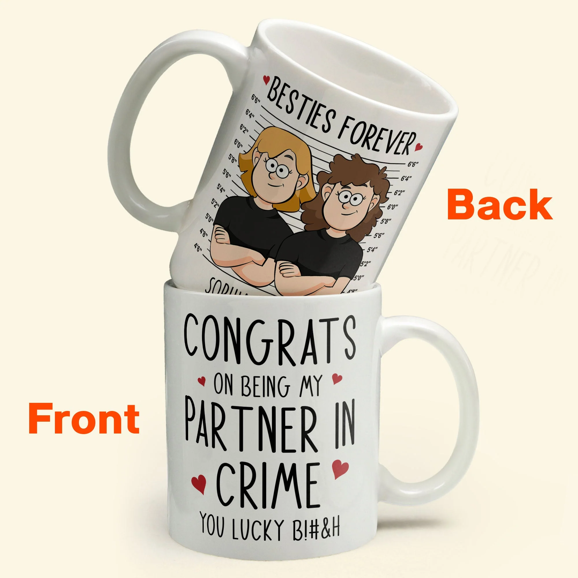 My Partner In Crime - Personalized Mug - Image 7
