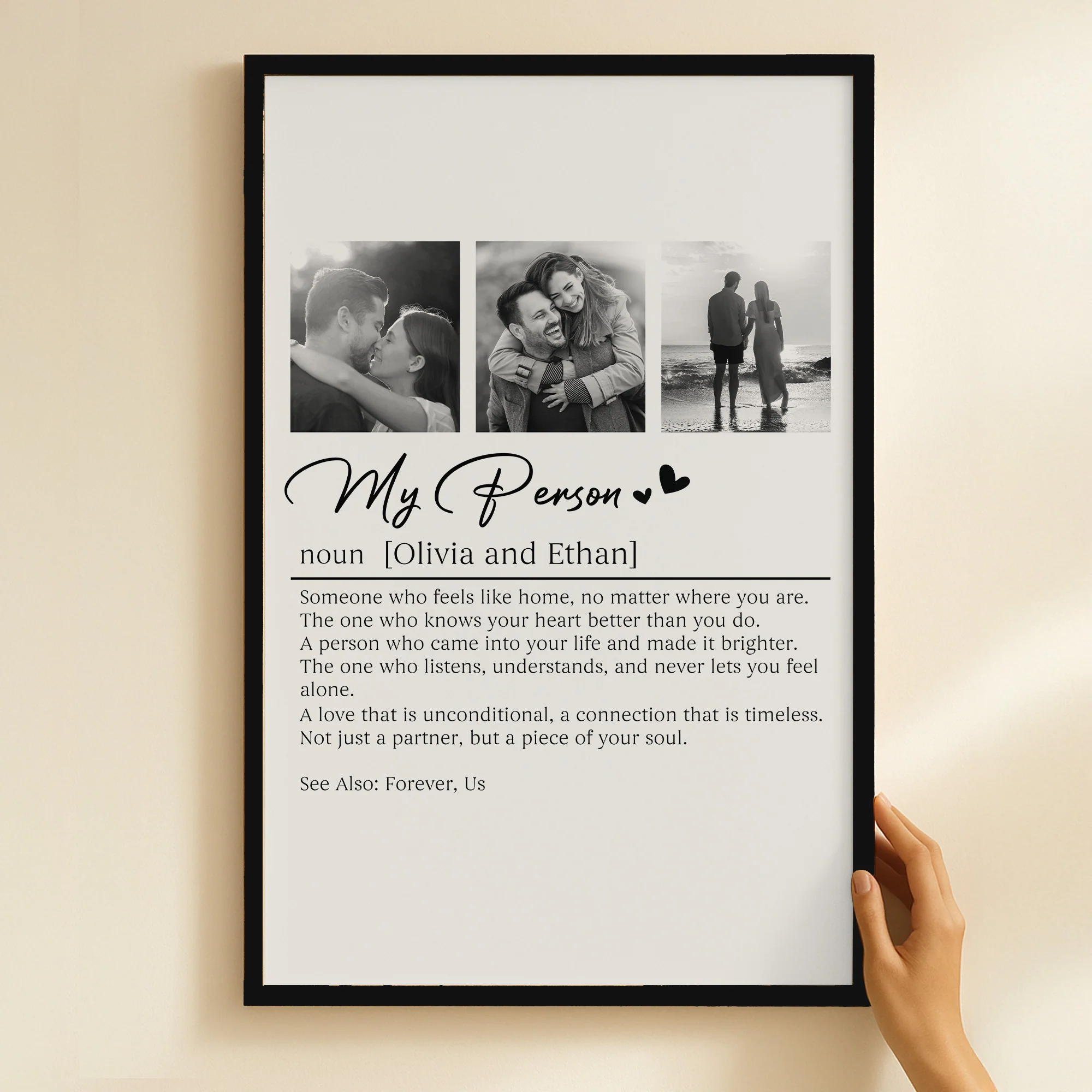 My Person Definition Anniversary Gift, Valentines Gift - Personalized Photo Poster - Image 6