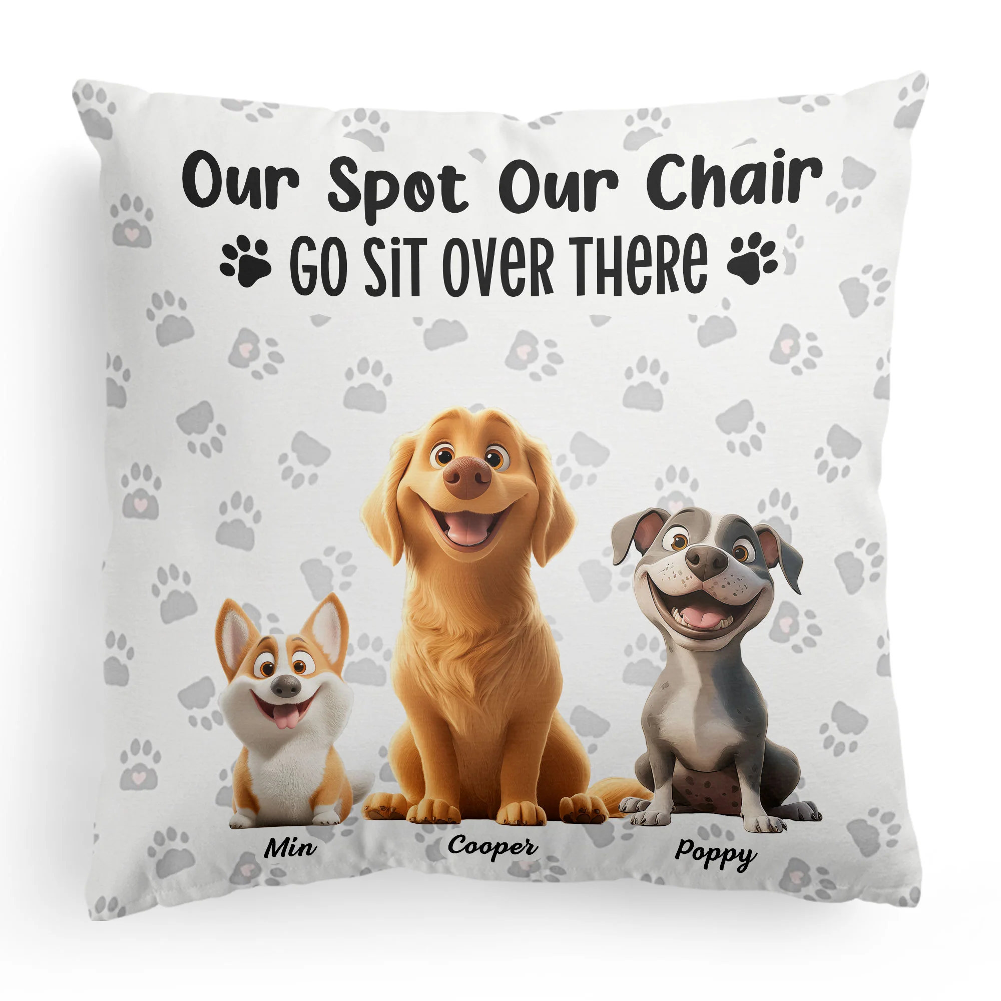 My Spot My Chair Go Sit Over There - Personalized Pillow (Insert Included) - Image 5
