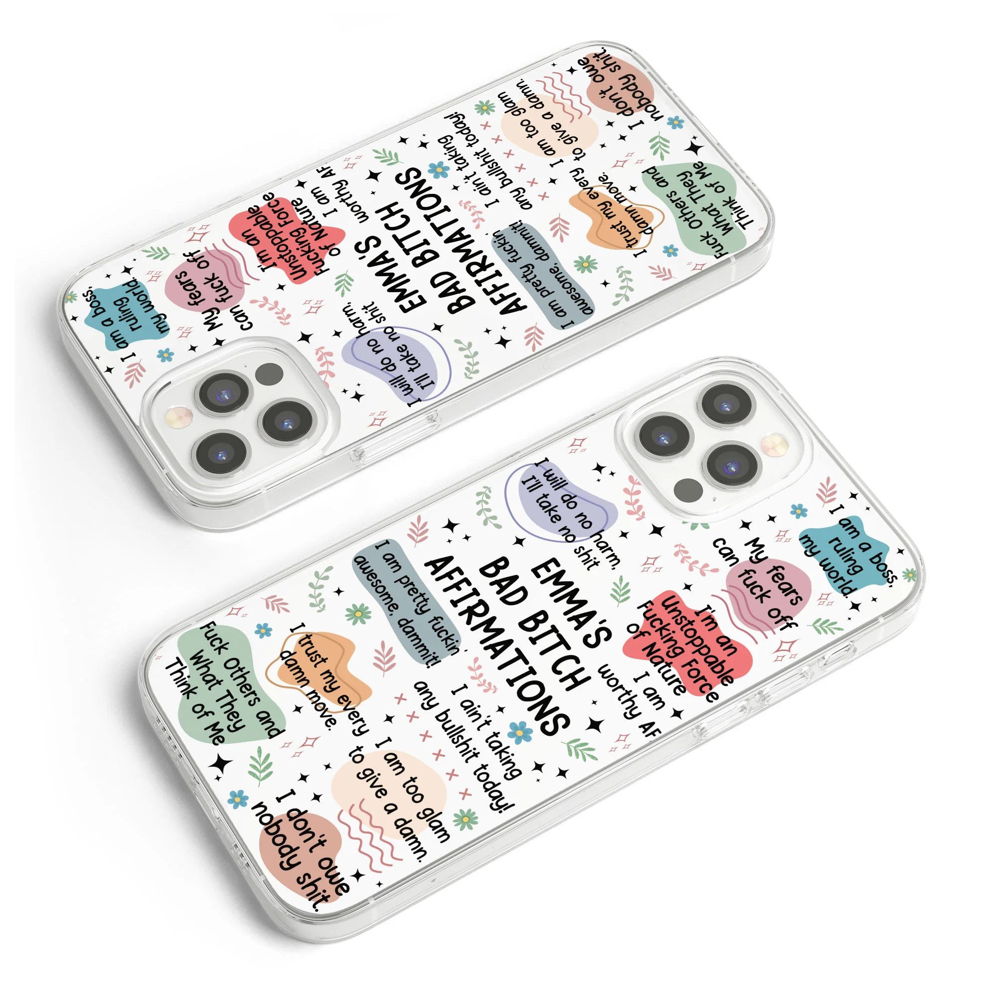 My Swear Affirmations - Self Gift, Gifts For Daughter, Friends - Personalized Clear Phone Case - Image 6