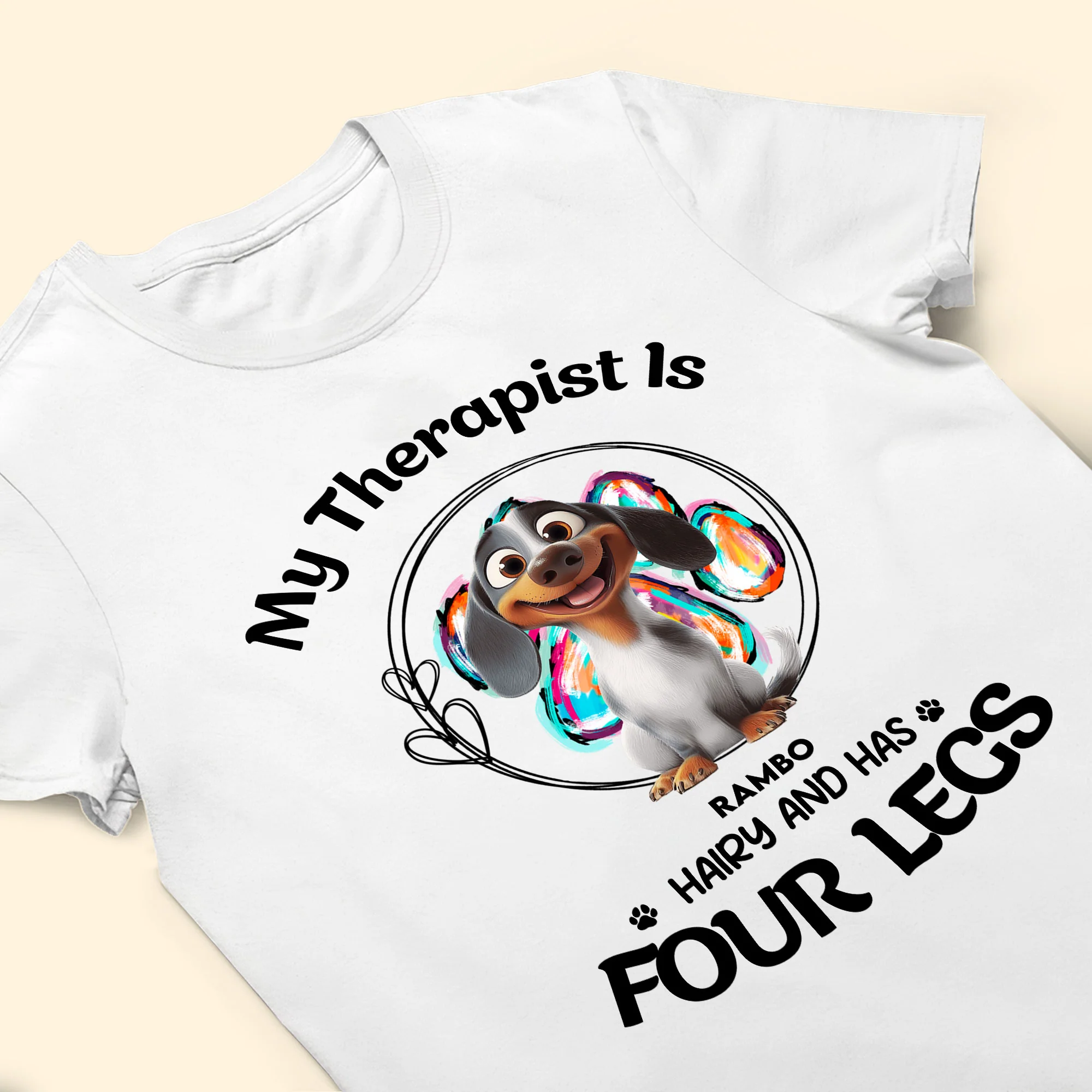 My Therapist Has Four Legs - Personalized Shirt - Image 5