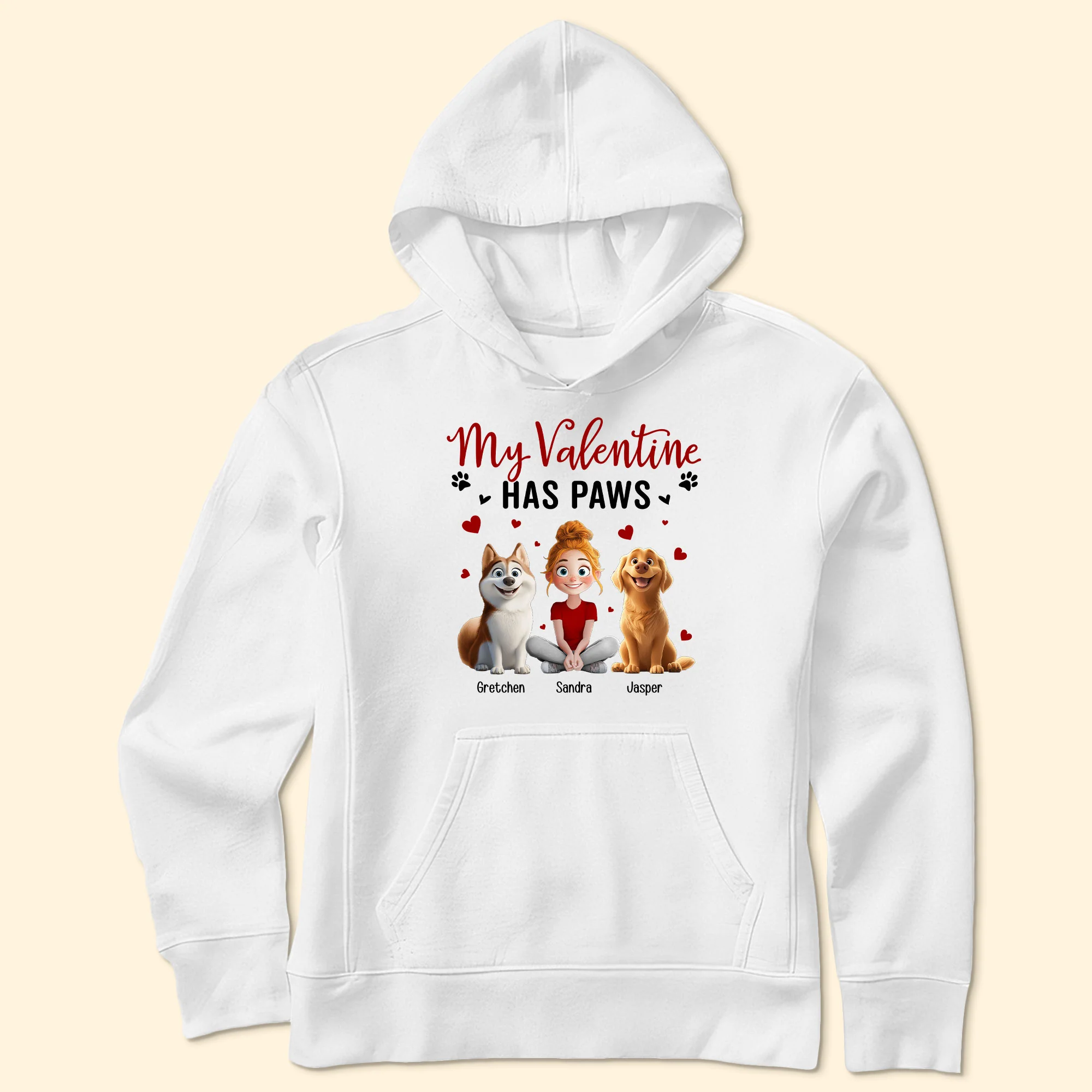My Valentine Has Paws Gift For Dog Lovers - Personalized Shirt - Image 6