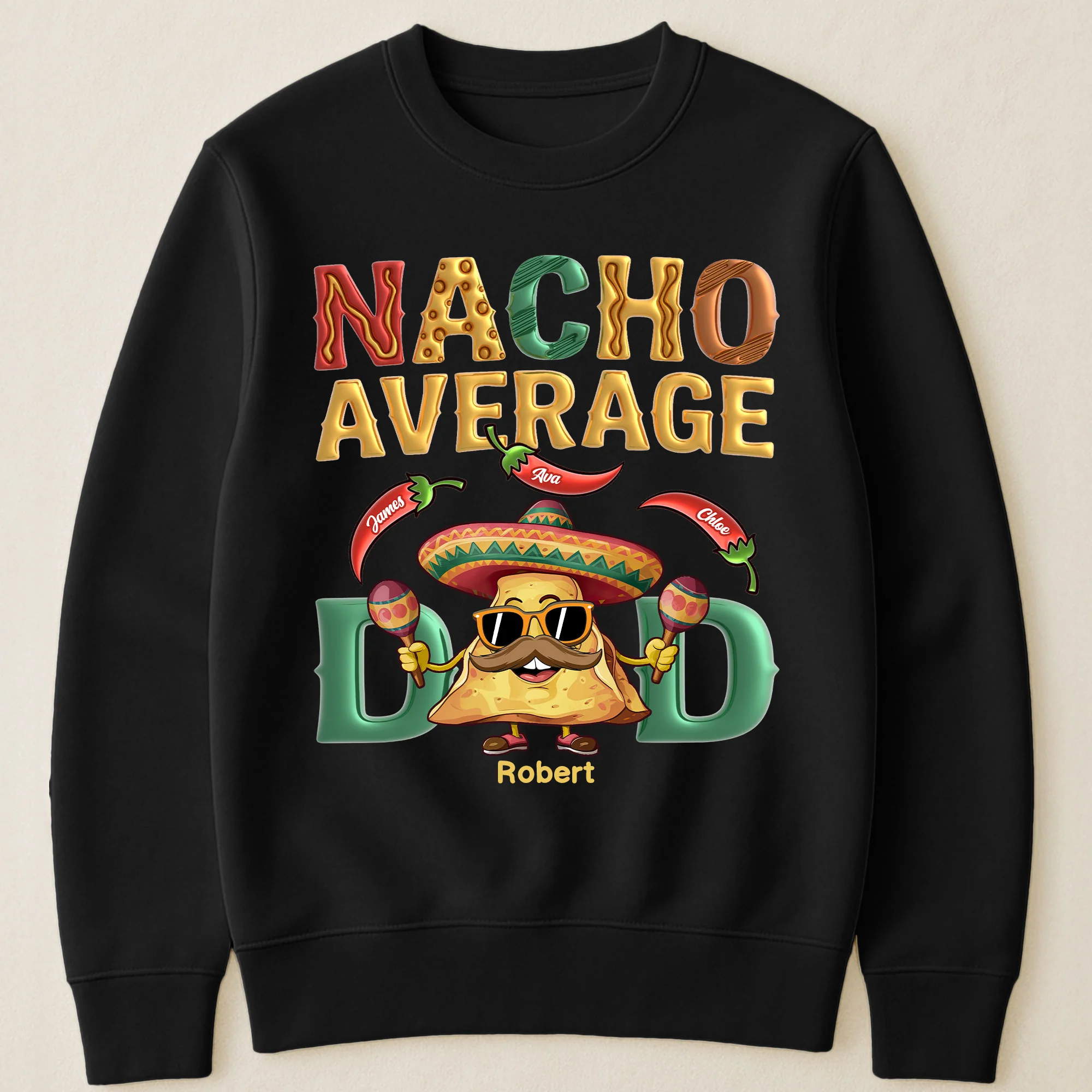 Nacho Average Dad - Personalized Shirt - Image 3