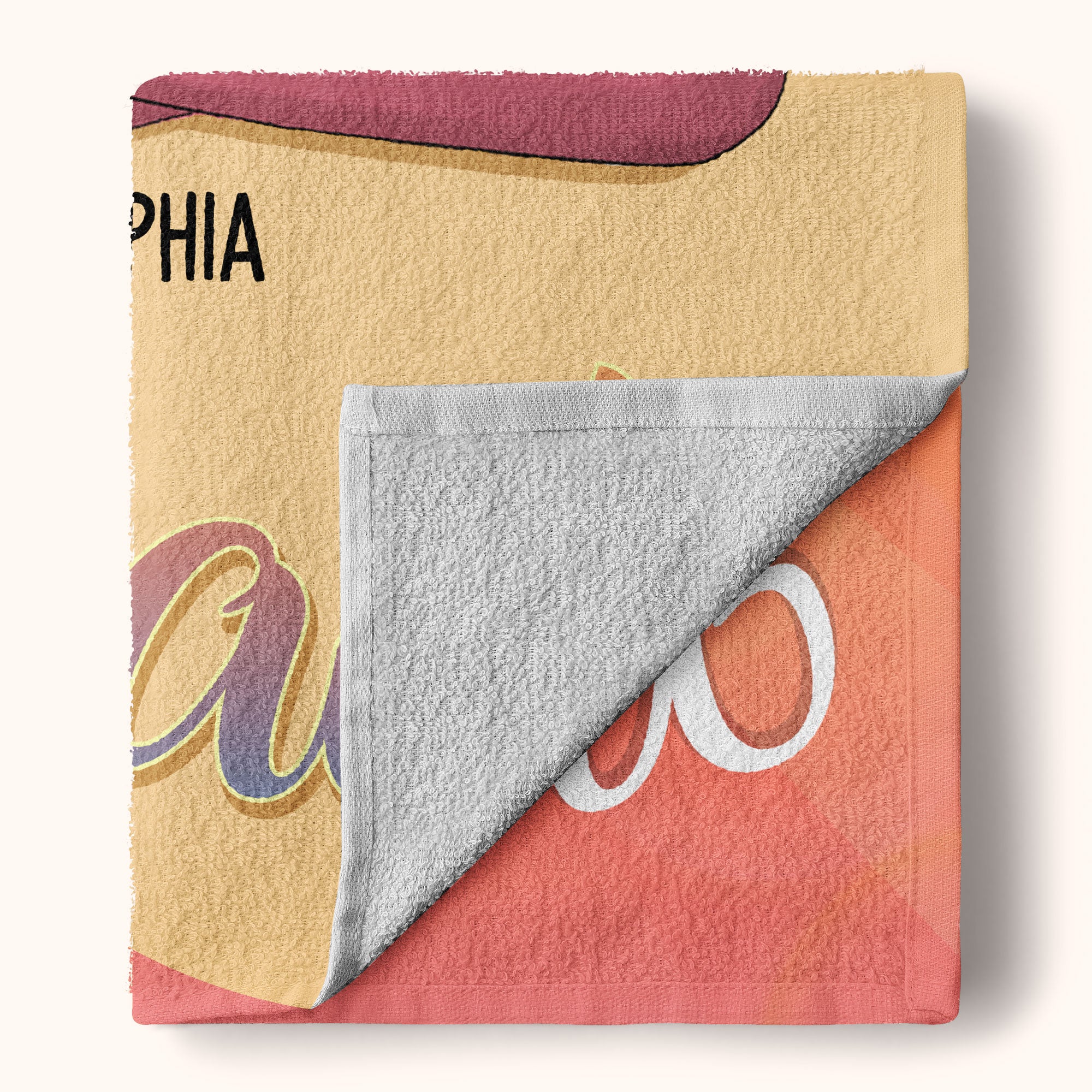 Namast'ay At The Beach - Personalized Beach Towel - Image 3