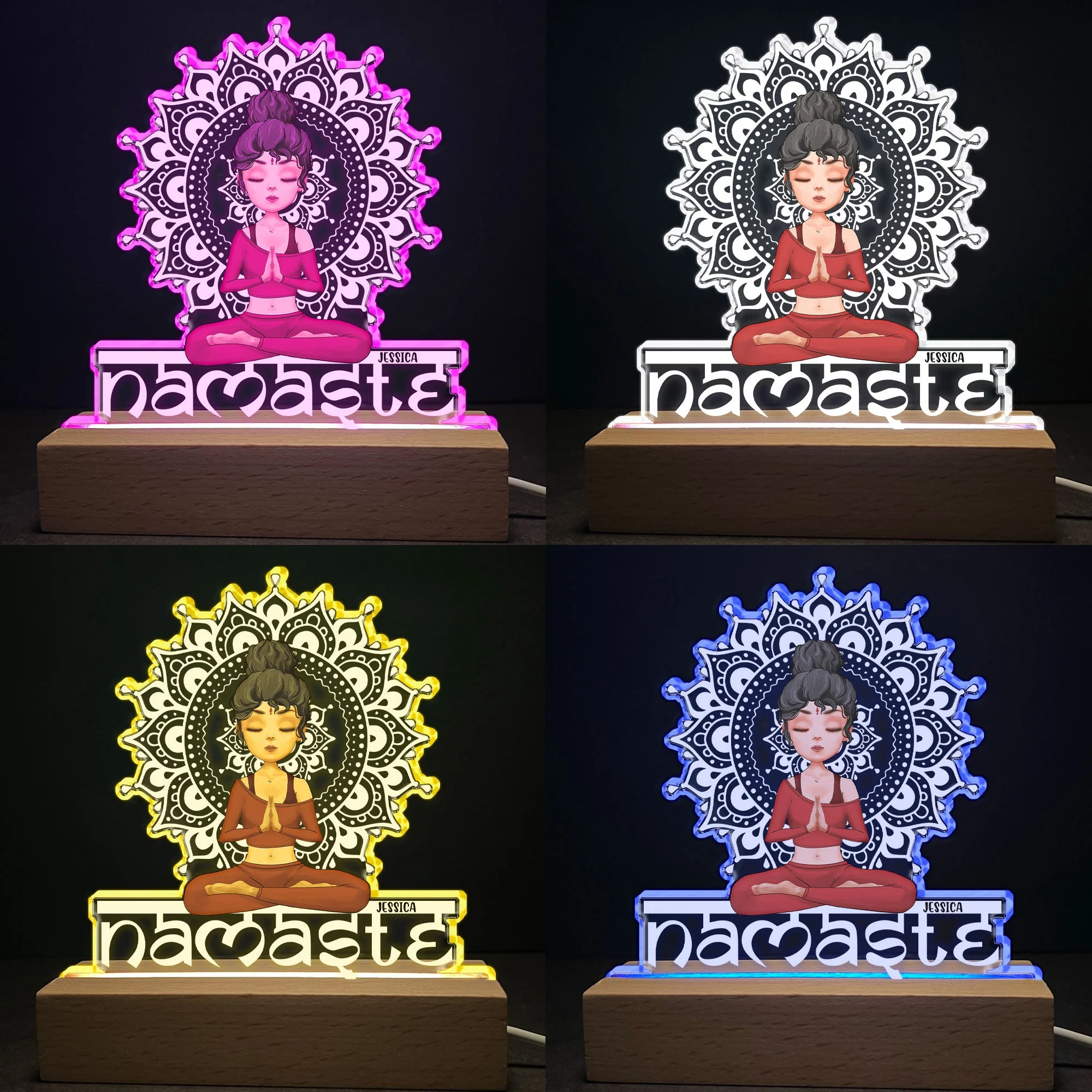 Namaste - Personalized LED Light - Image 3