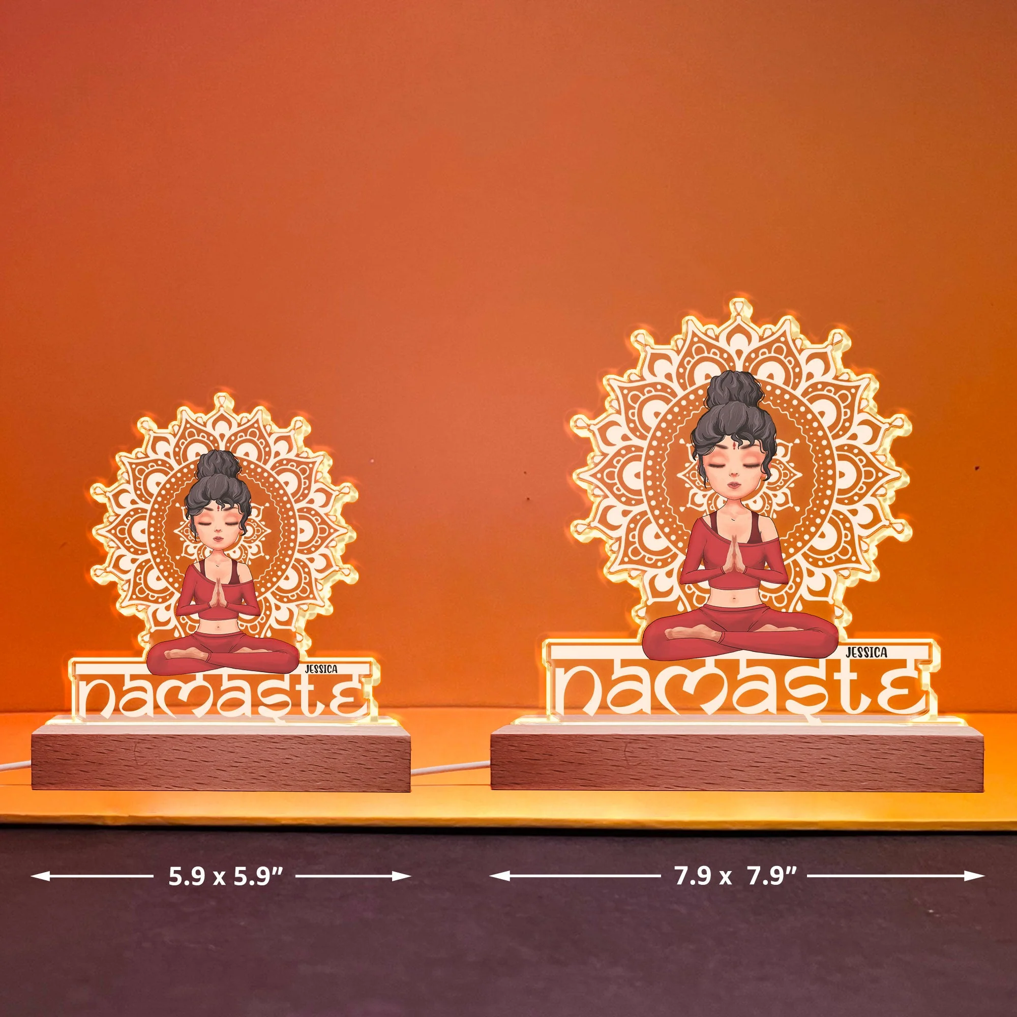 Namaste - Personalized LED Light - Image 5