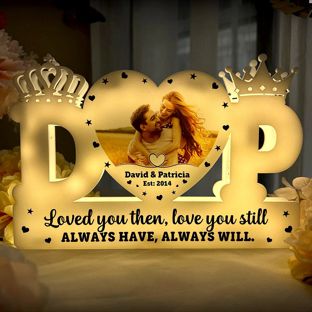 Name Letter Heart - Personalized Photo Light Box - Image 2