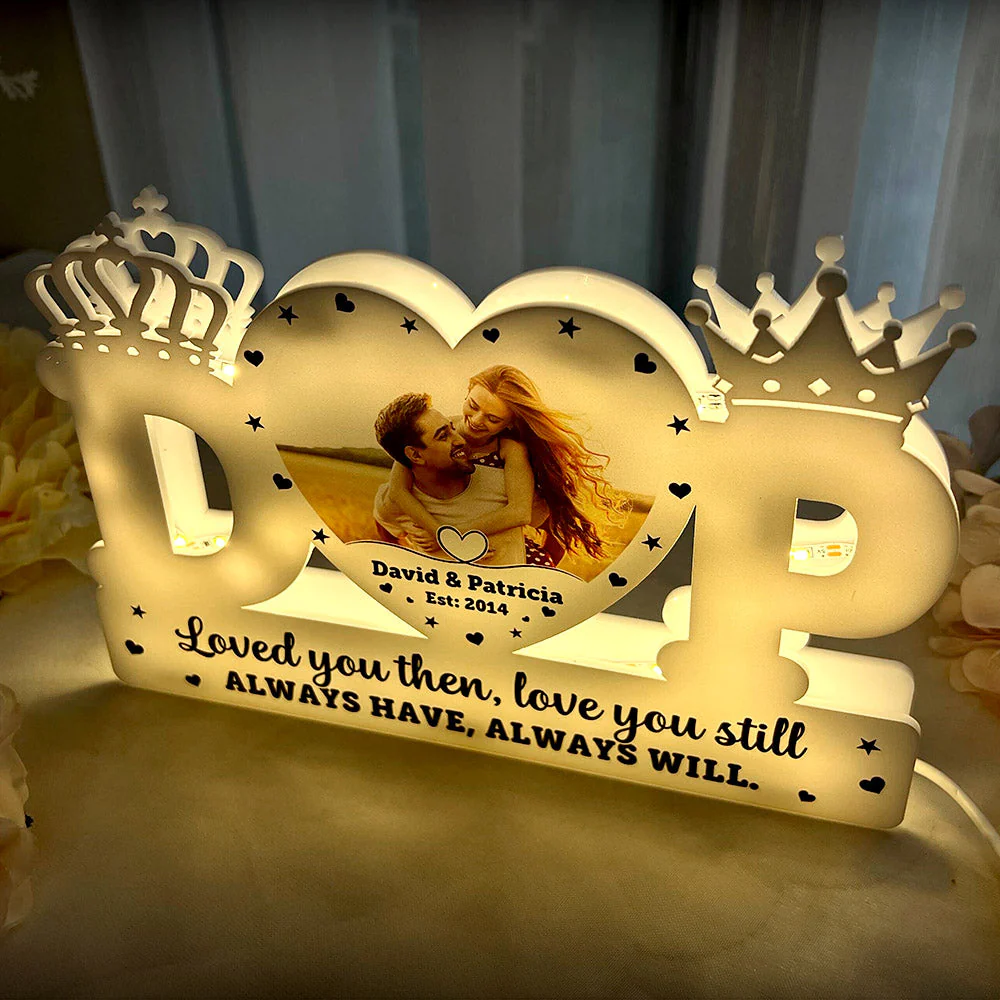 Name Letter Heart - Personalized Photo Light Box - Image 4