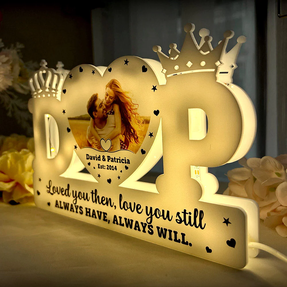 Name Letter Heart - Personalized Photo Light Box - Image 6