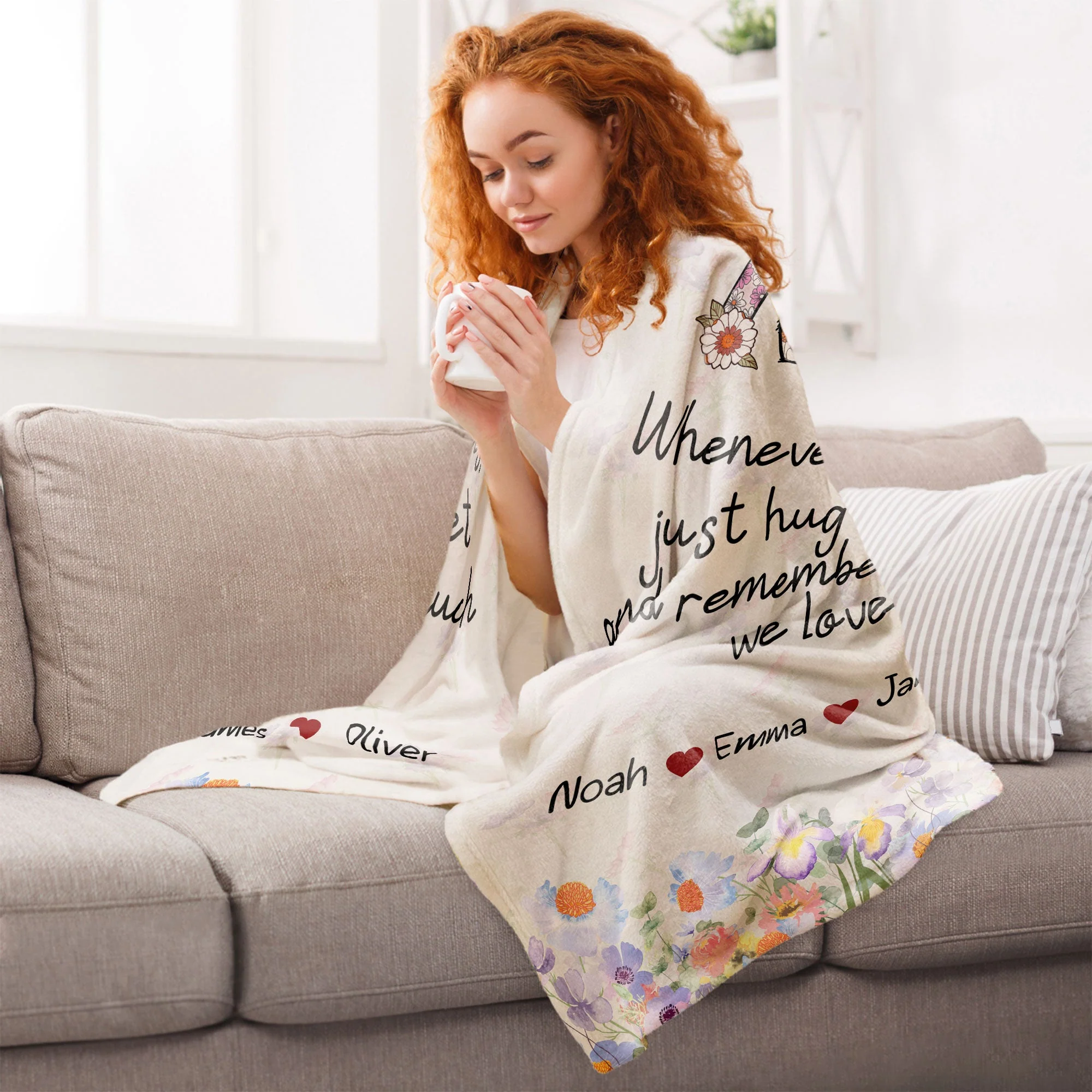 Nana, Whenever You Miss Us - Personalized Blanket - Image 6