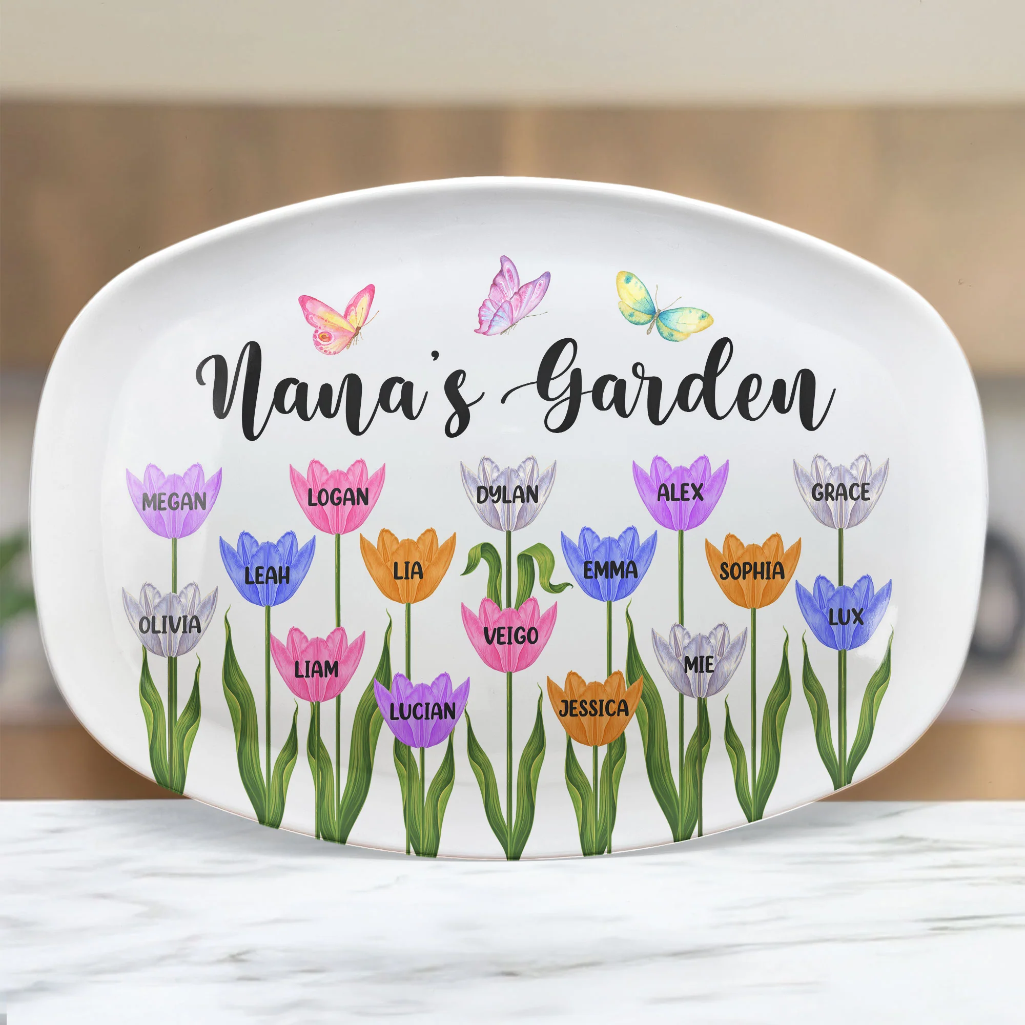 Nana's Garden - Personalized Platter