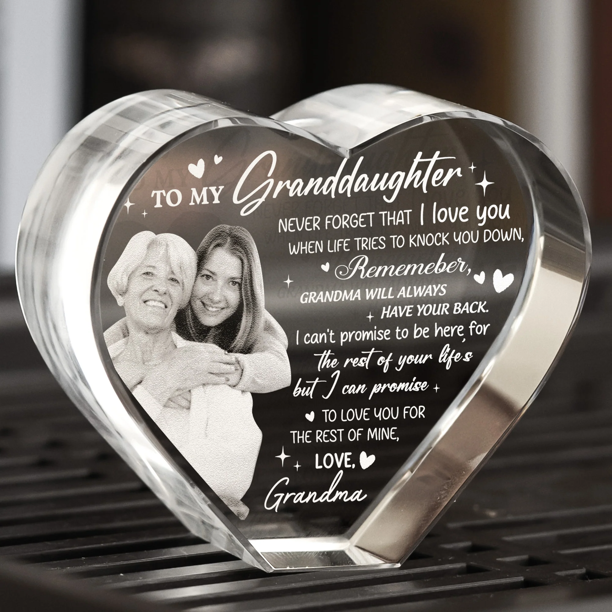 Never Forget That I Love You - Custom 2D Crystal Photo - Image 4
