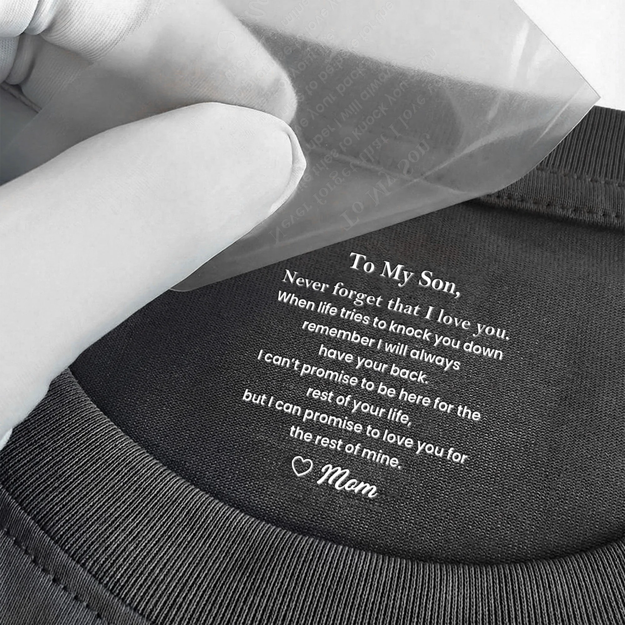 Never Forget That I Love You Gift For Son - Personalized Shirt - Image 3