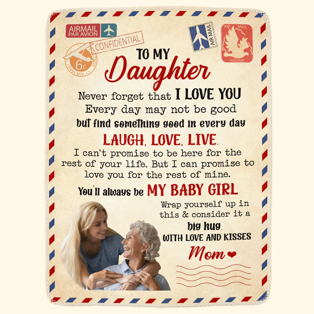 Never Forget That I Love You - Personalized Photo Blanket - Image 4
