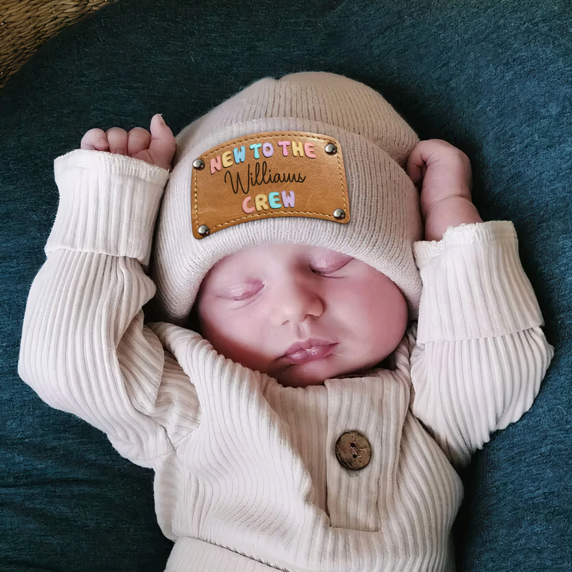New To The Crew - Personalized Beanie - Image 3