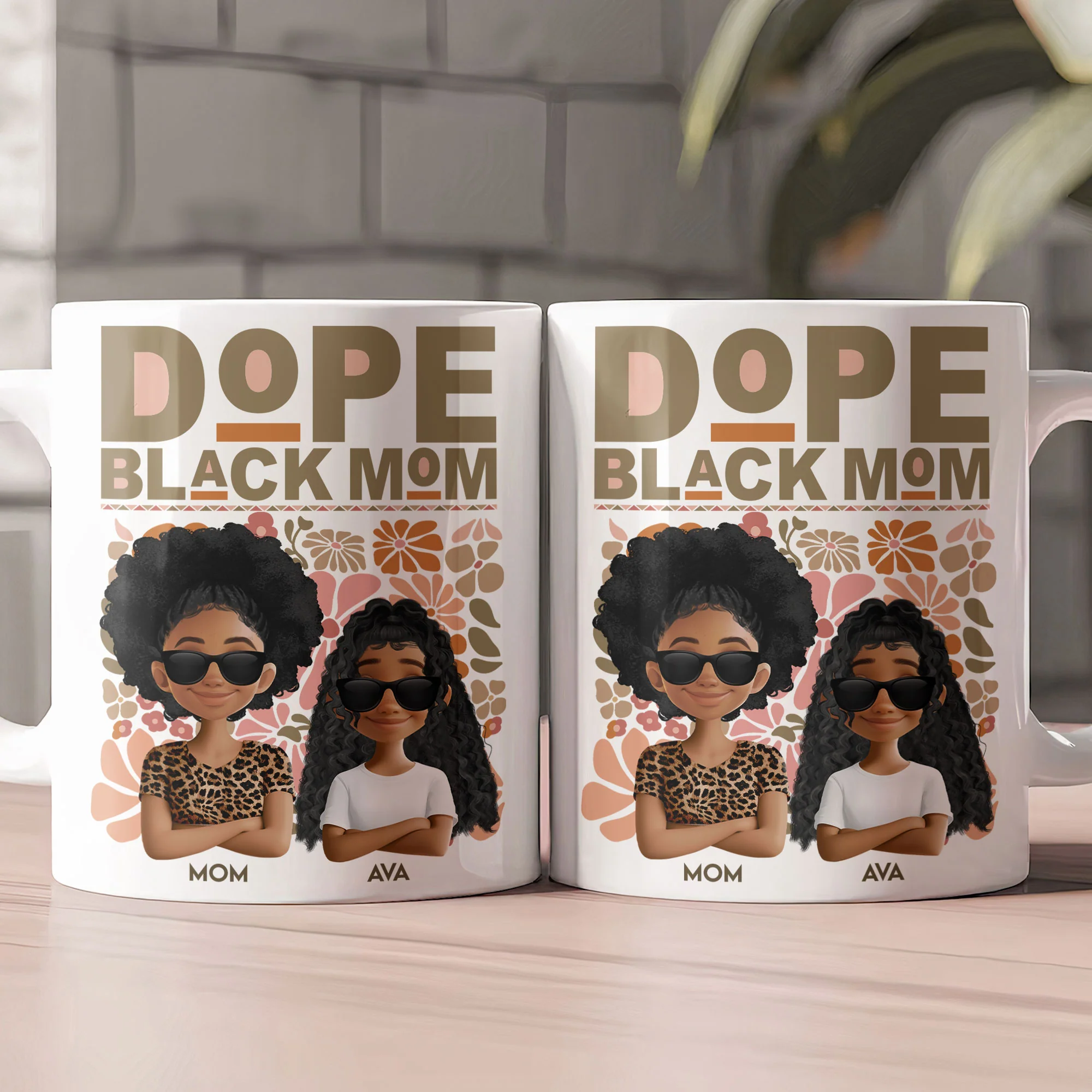 New Version Dope Mom - Personalized Mug - Image 2