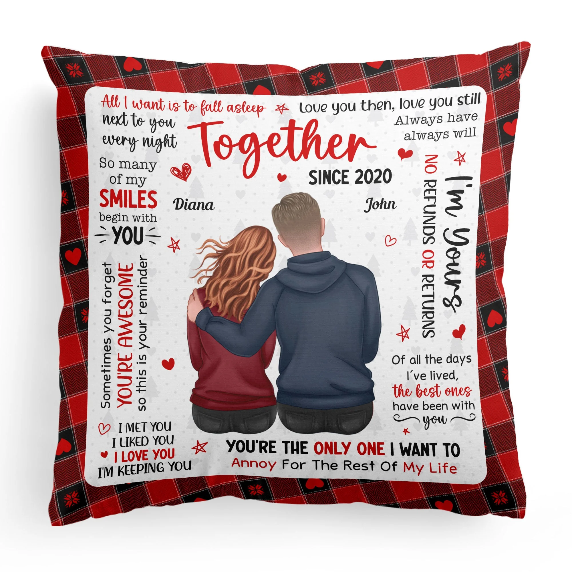 New Version I Met You I Liked You I Love You - Personalized Pillow (Insert Included) - Image 5