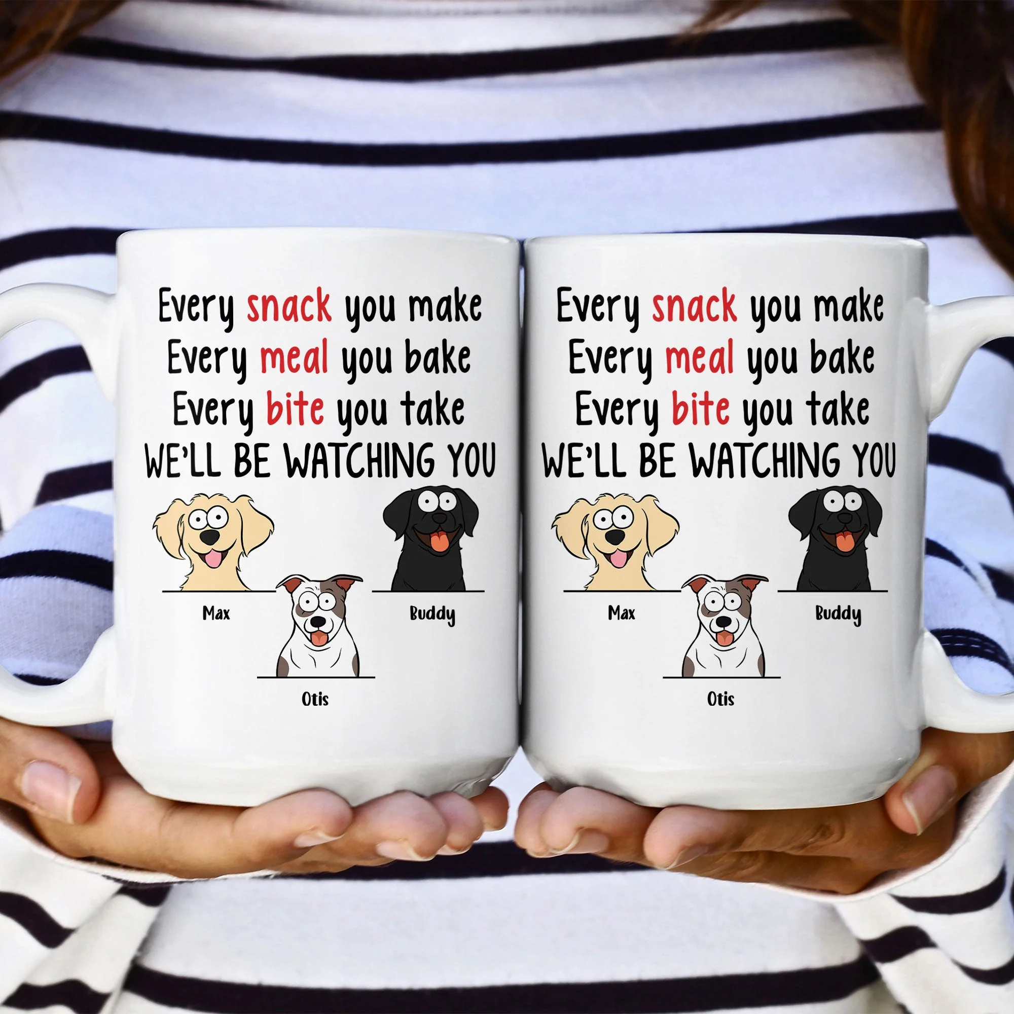 New Version - We'll Be Watching You - Personalized Mug - Image 8