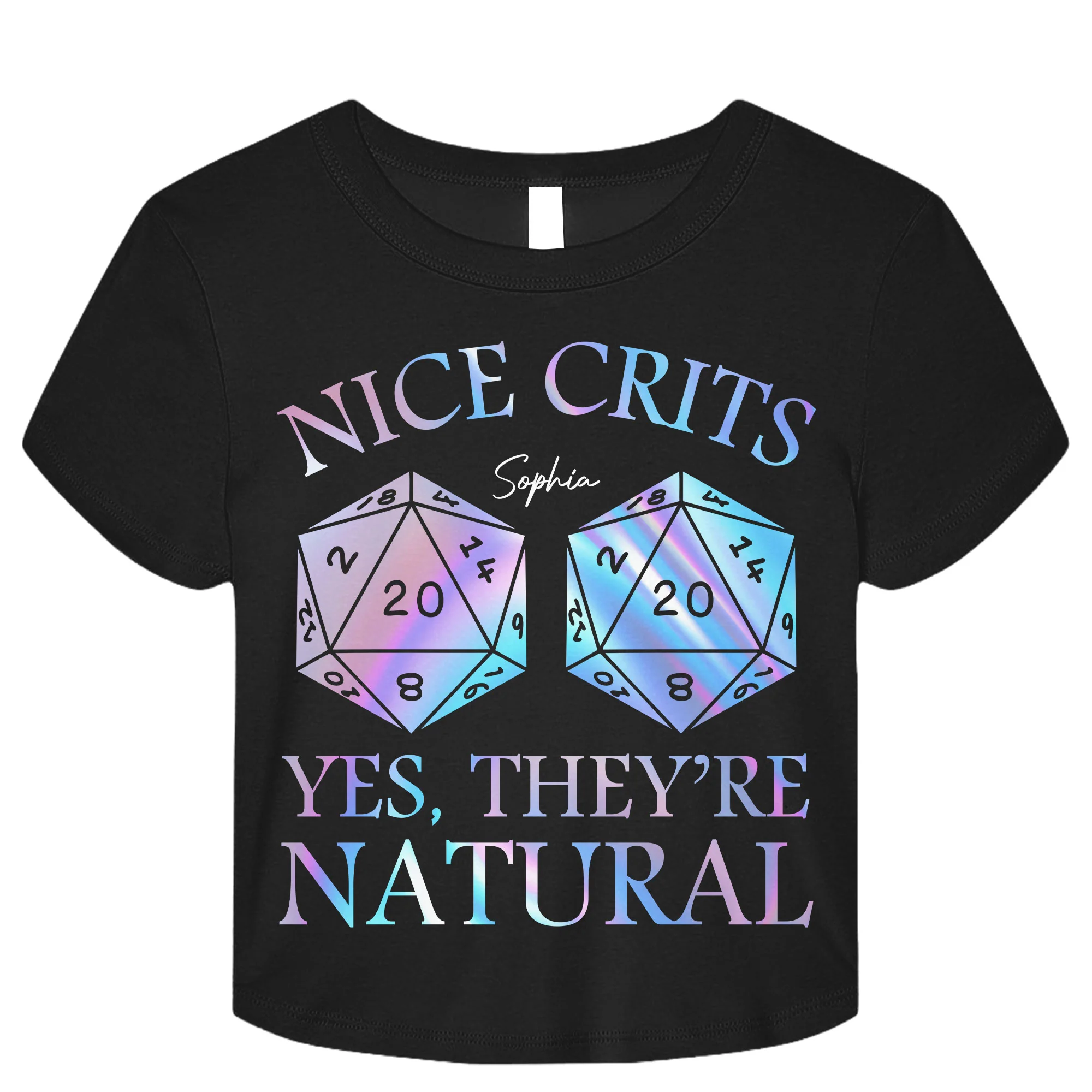 Nice Crits Yes They're Natural - Personalized Baby Tee - Image 3