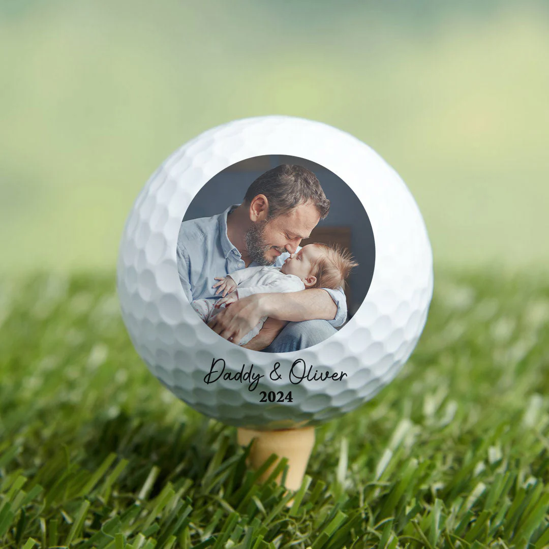 Nice Shot Daddy Happy First Father's Day Golfers - Personalized Golf Ball - Image 6