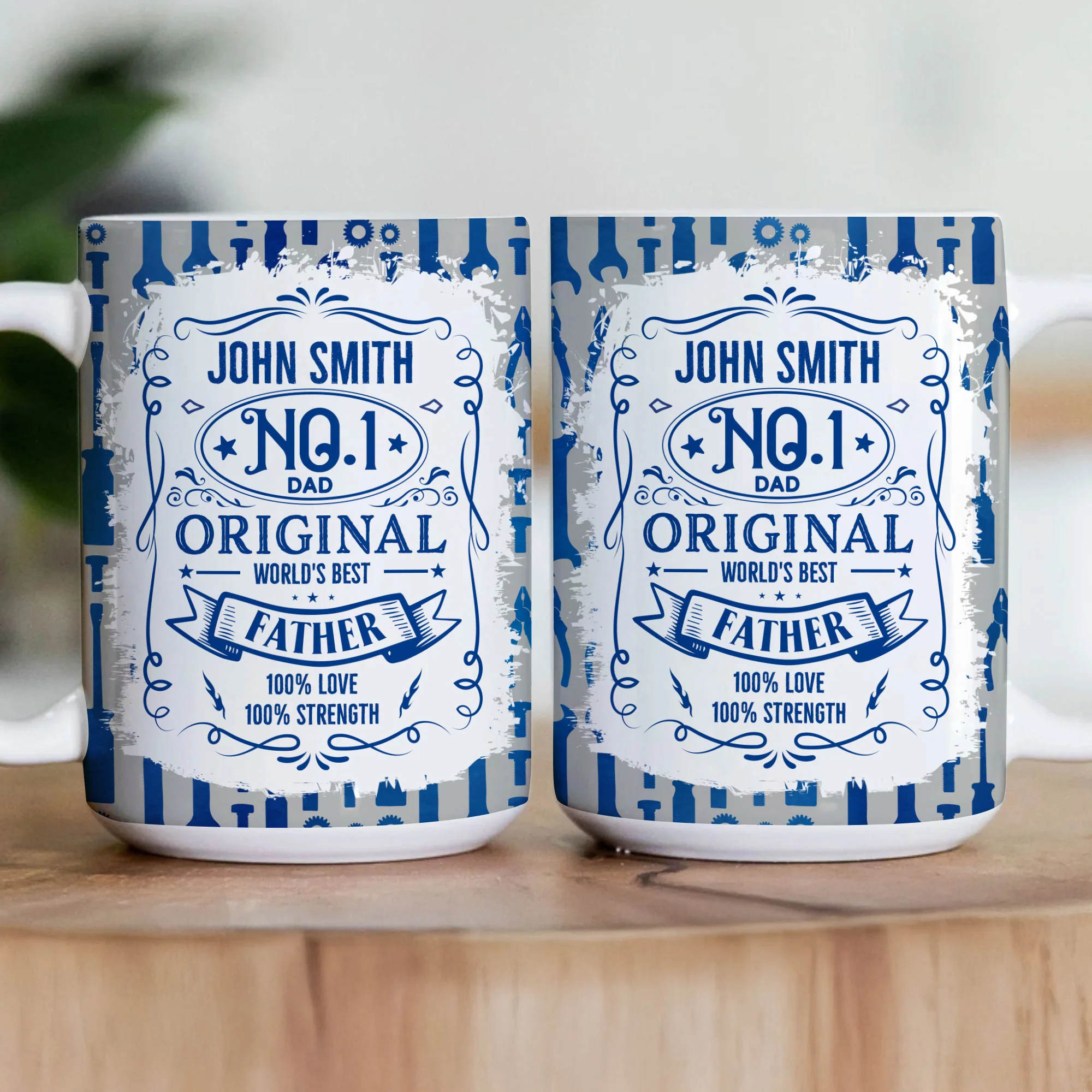 No.1 Dad - Personalized Mug - Image 2