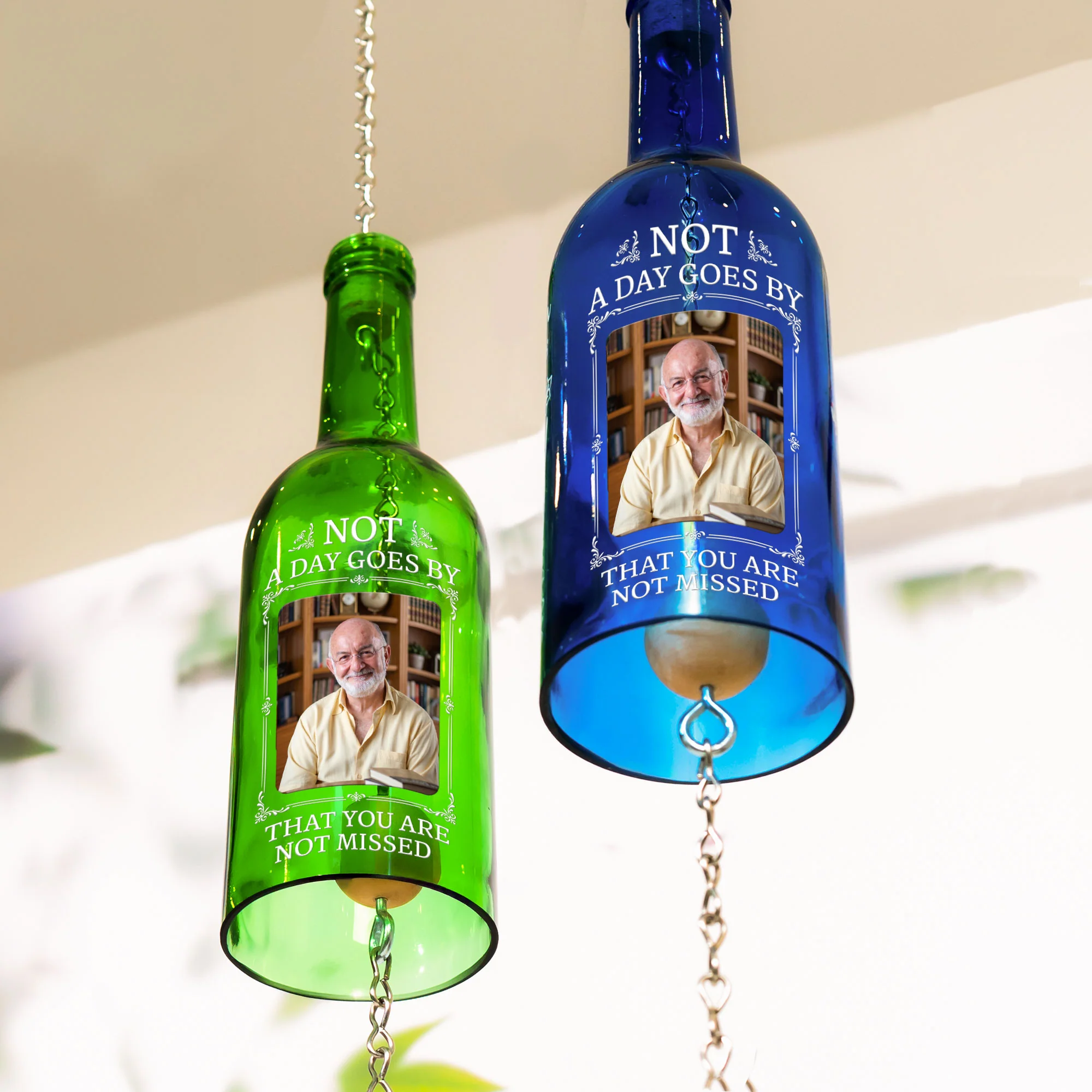 Not A Day Goes By That You Are Not Missed Sympathy Gift - Personalized Wind Chime - Image 2