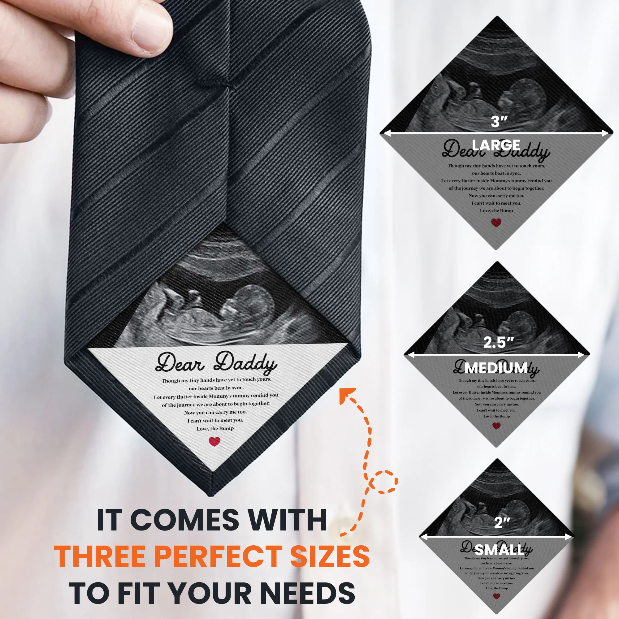 Now You Can Carry Me Too I Can't Wait To Meet You - Personalized Photo Tie Patch - Image 7