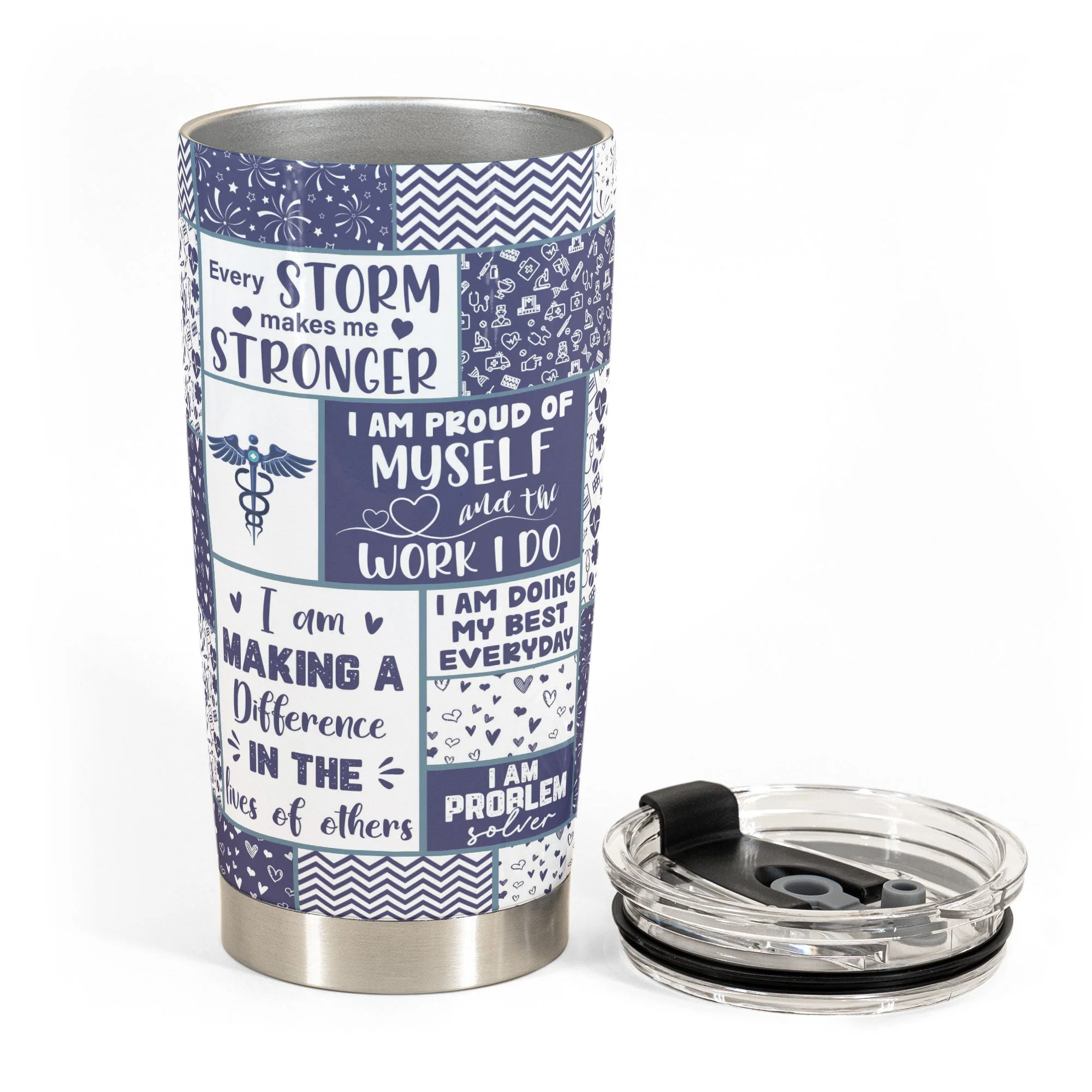 Nurse Affirmations - Personalized Tumbler Cup - Image 3