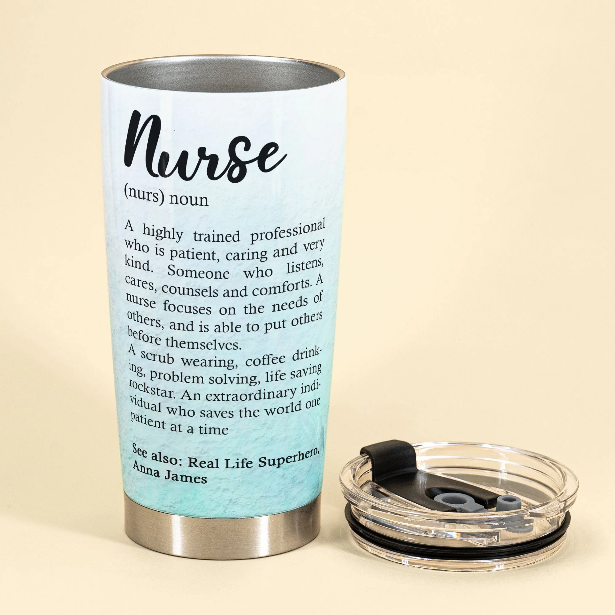 Nurse Definition - Personalized Tumbler Cup - Birthday Gift For Nurse, Doctor, Cna, Lpn, Lvn, Rn - Image 3