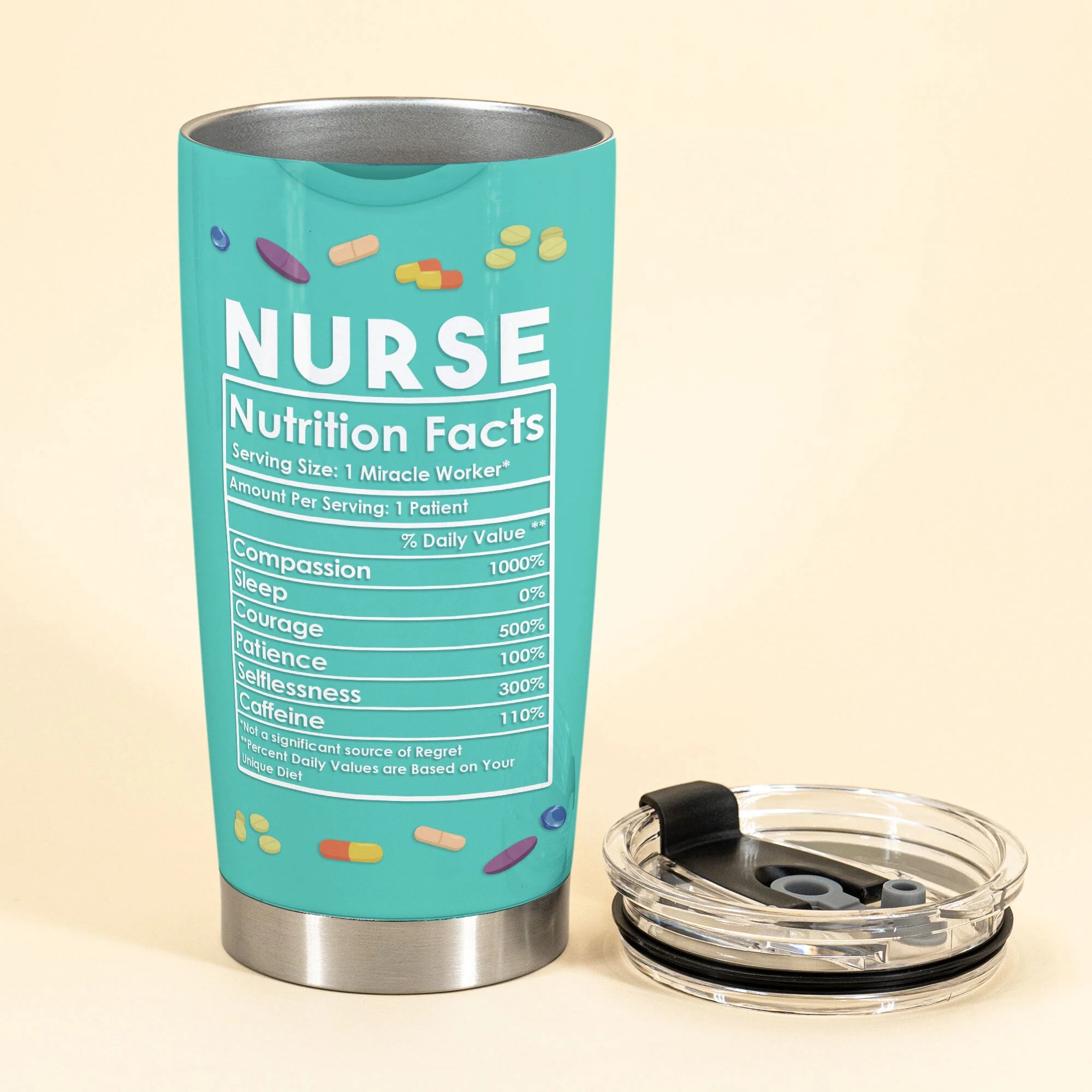 Nurse Nutrition Facts - Tumbler - Image 3