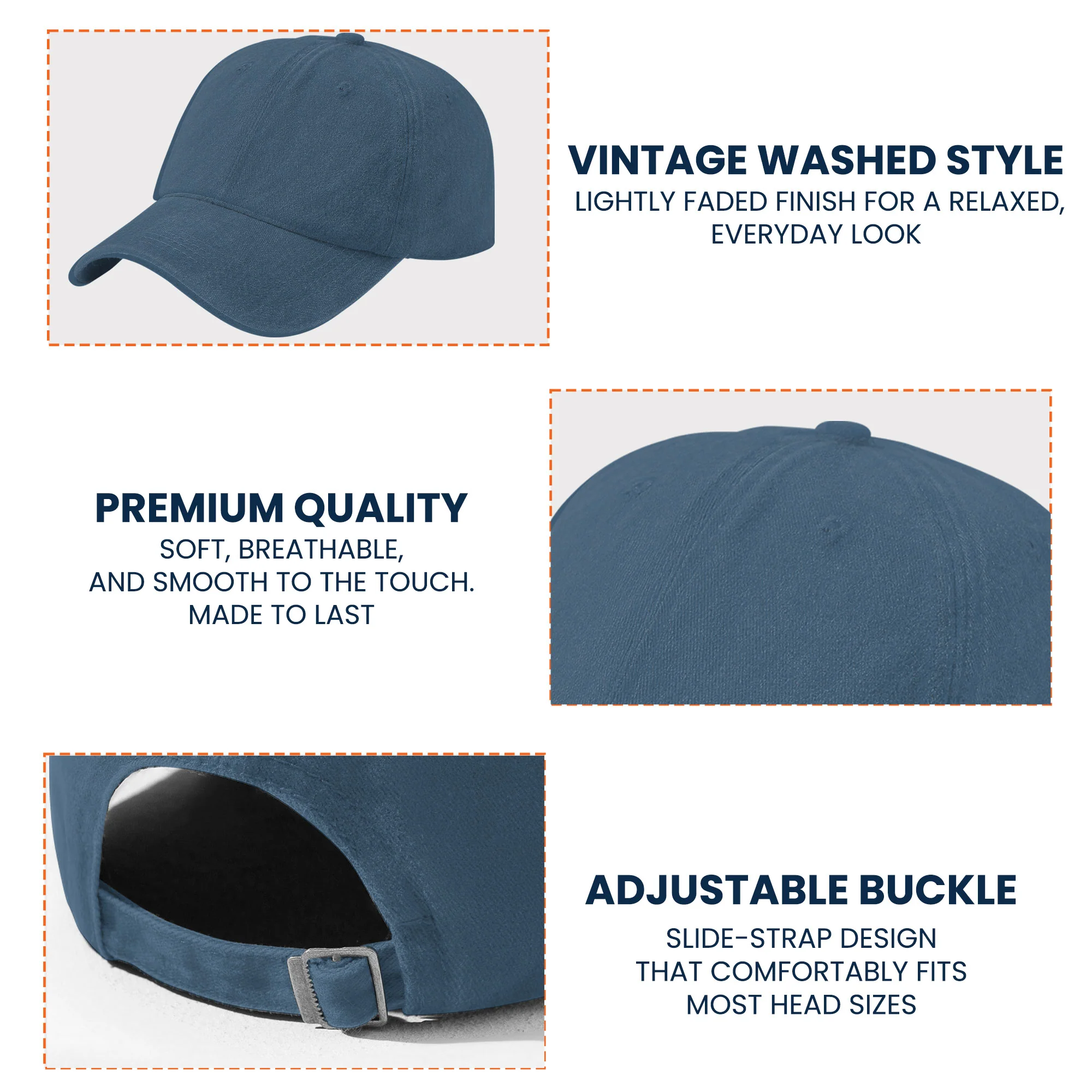 O-Fish-Ally Retired - Personalized Distressed Denim Cap - Image 7