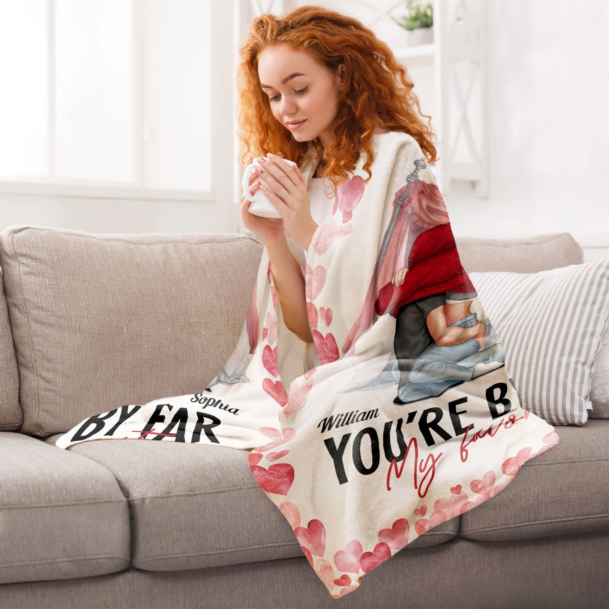 Of All The Weird Things I Have Found Online You're My Favorite - Personalized Blanket - Image 6