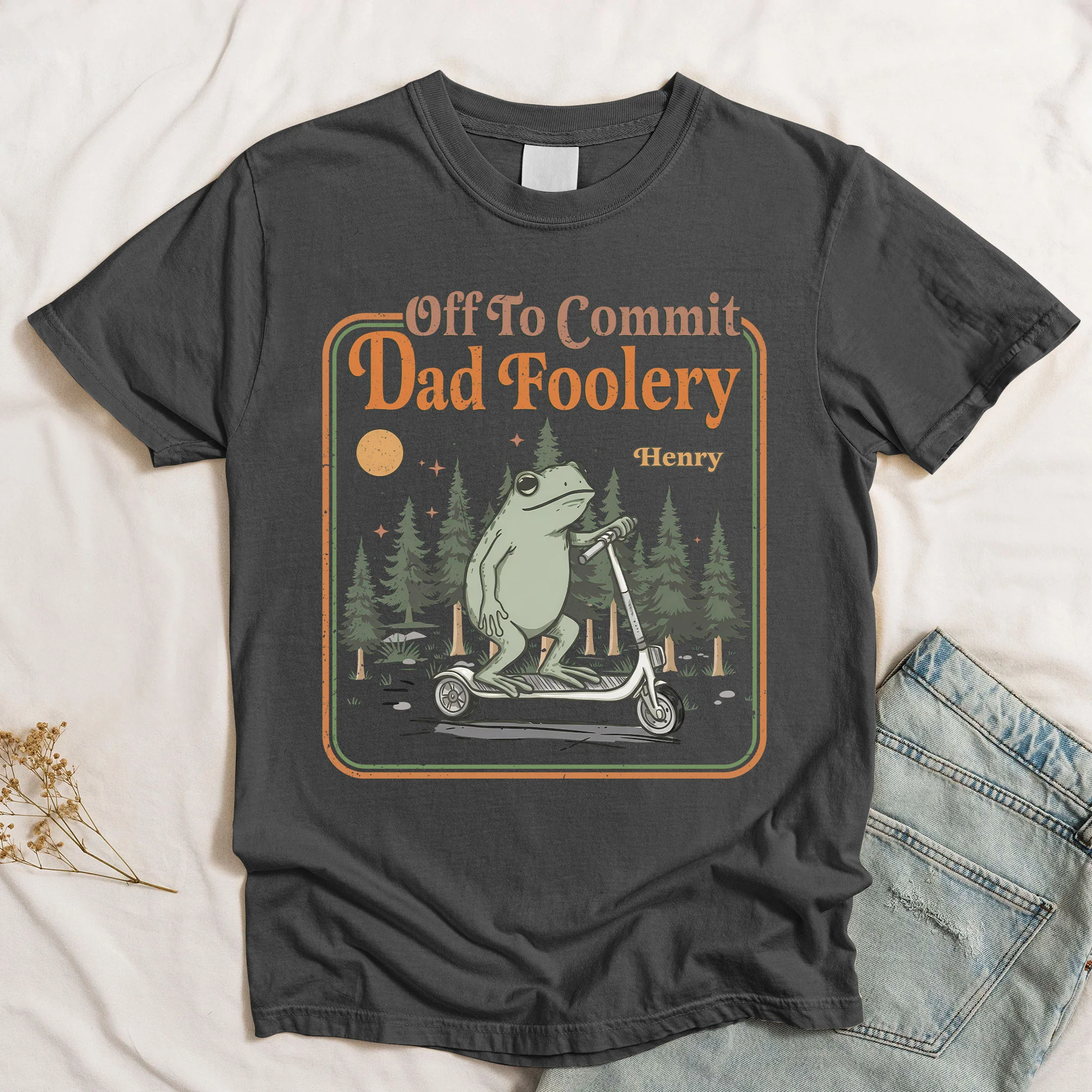 Off To Commit Dad Foolery Humor Gift For Him - Personalized Shirt
