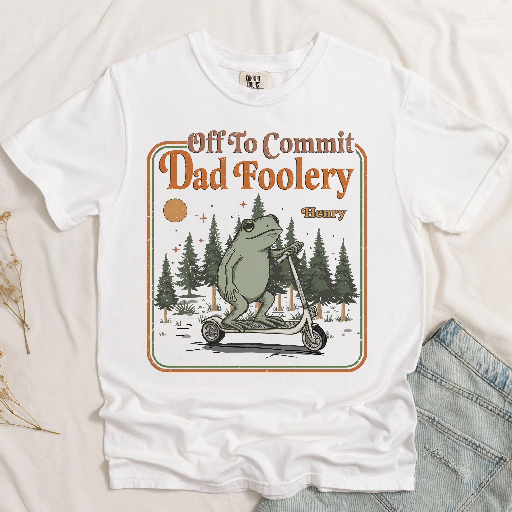 Off To Commit Dad Foolery Humor Gift For Him - Personalized Shirt - Image 4