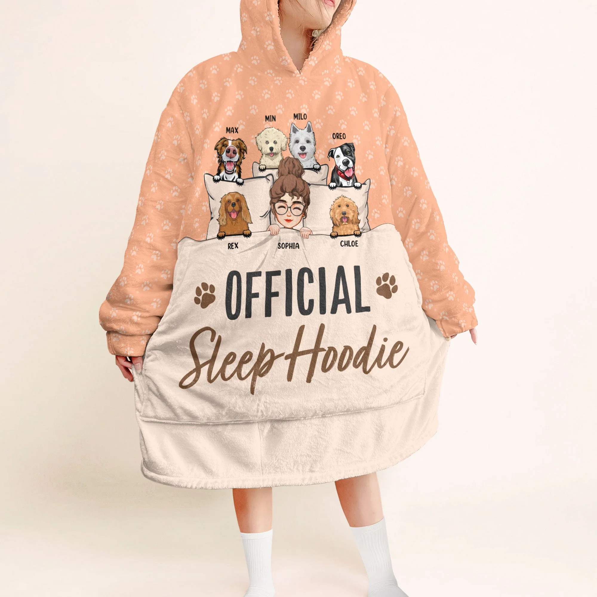 Offcial Sleep Hoodie - Personalized Oversized Blanket Hoodie - Image 2