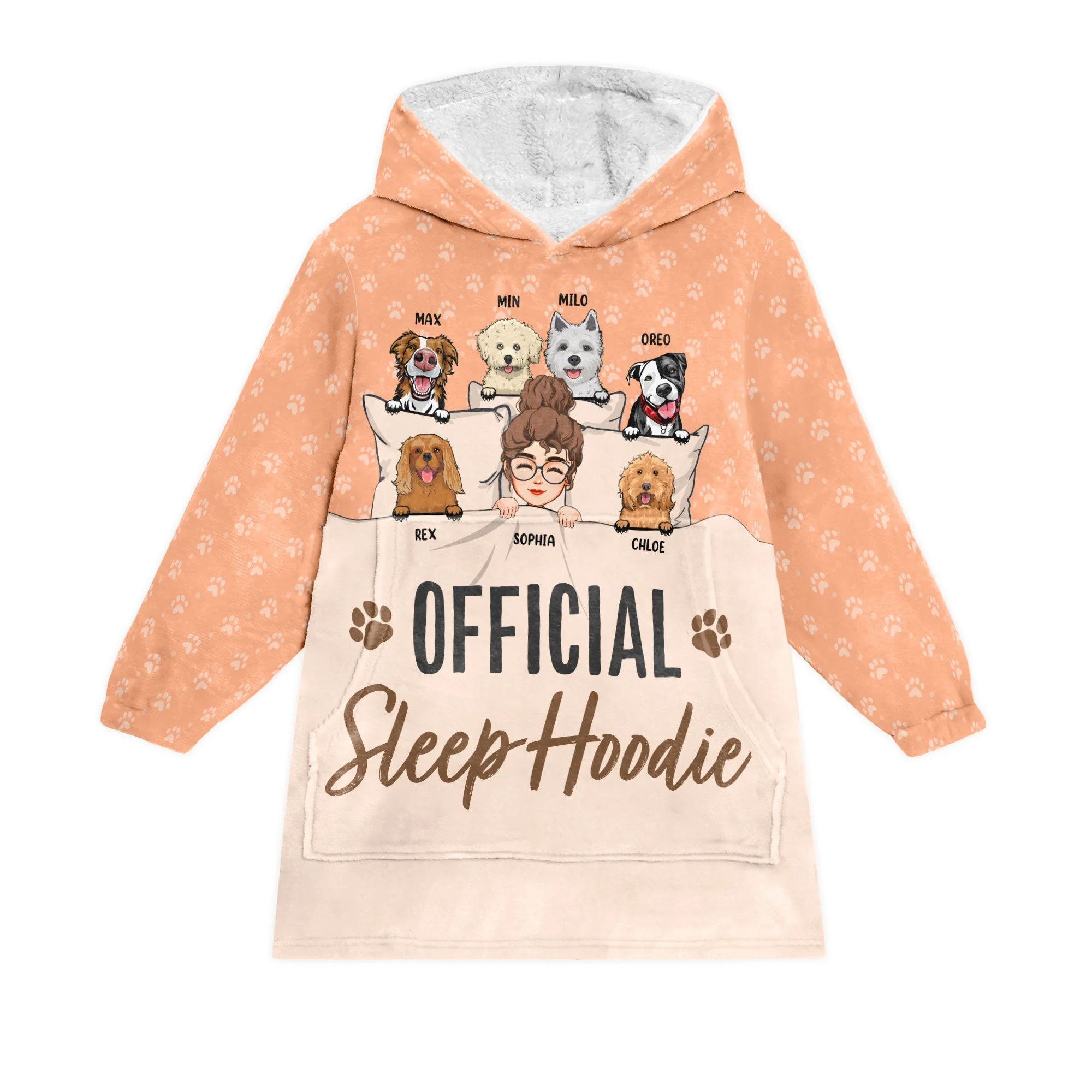 Offcial Sleep Hoodie - Personalized Oversized Blanket Hoodie - Image 5