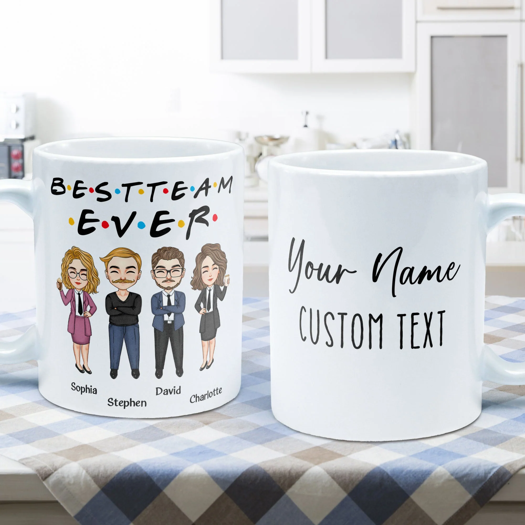 Office Squad New Version - Personalized Mug - Birthday, Retirement, Promotion, Leaving  Gift For Colleagues, Employees, Staffs, Direct Reports - Image 2