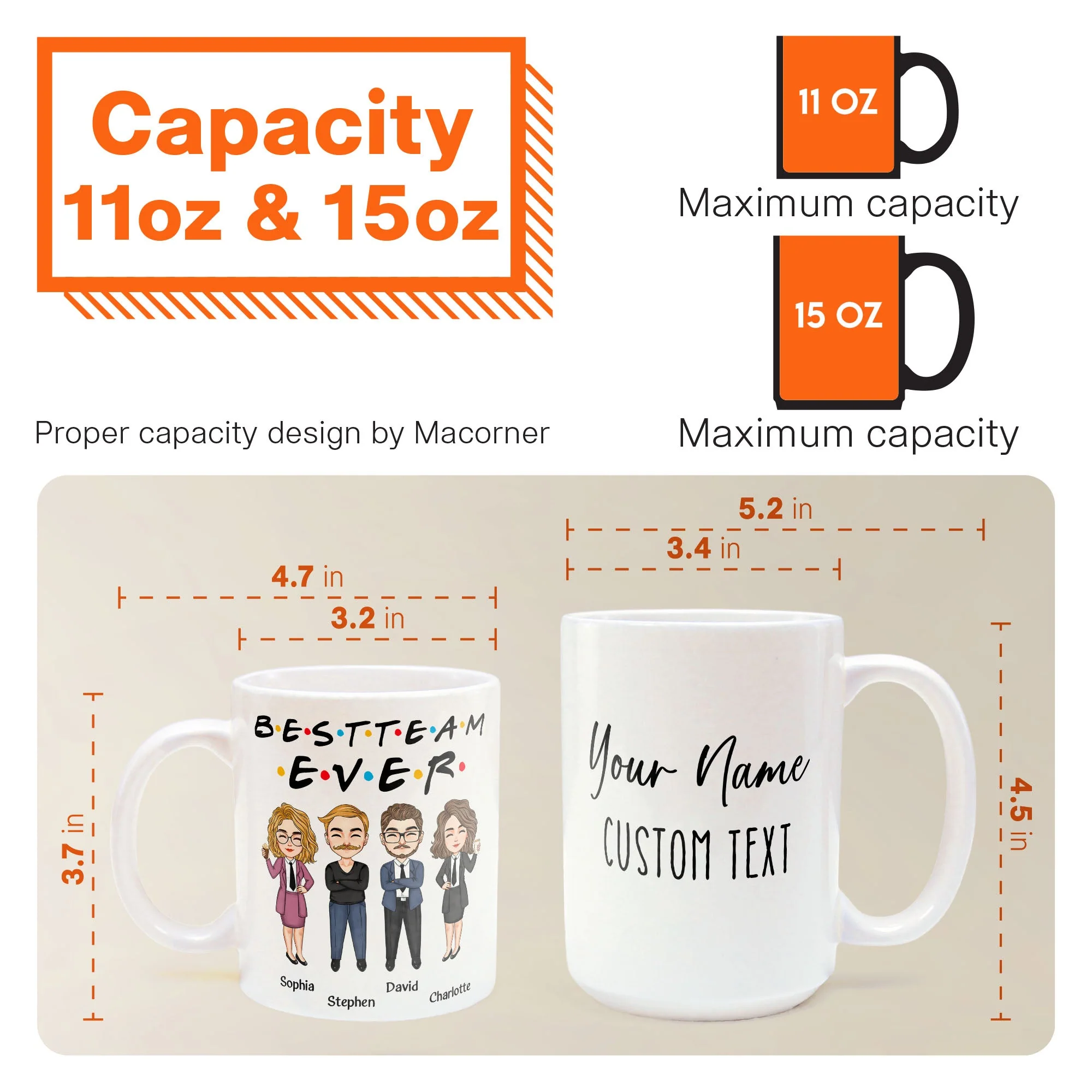 Office Squad New Version - Personalized Mug - Birthday, Retirement, Promotion, Leaving  Gift For Colleagues, Employees, Staffs, Direct Reports - Image 3