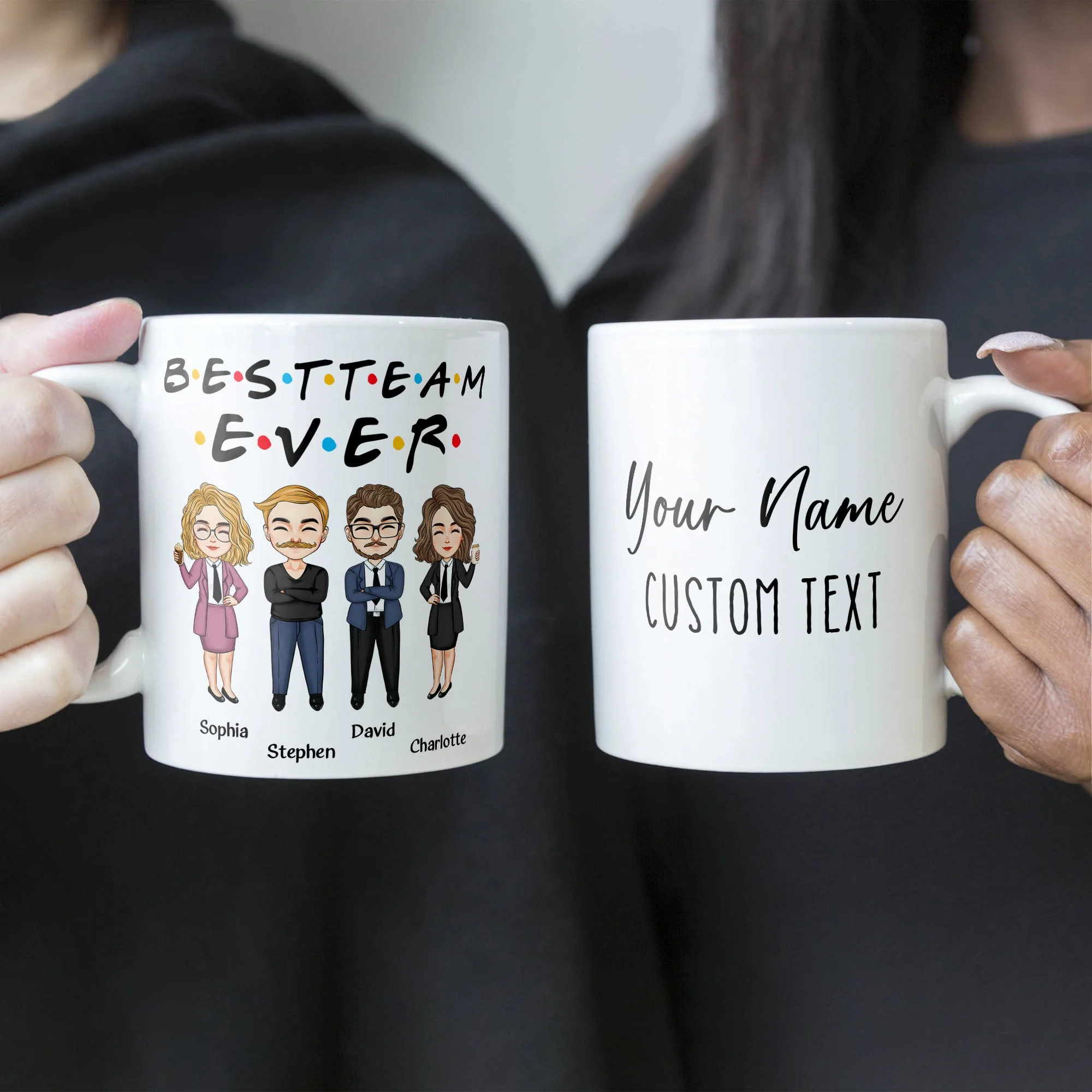 Office Squad New Version - Personalized Mug - Birthday, Retirement, Promotion, Leaving  Gift For Colleagues, Employees, Staffs, Direct Reports - Image 4