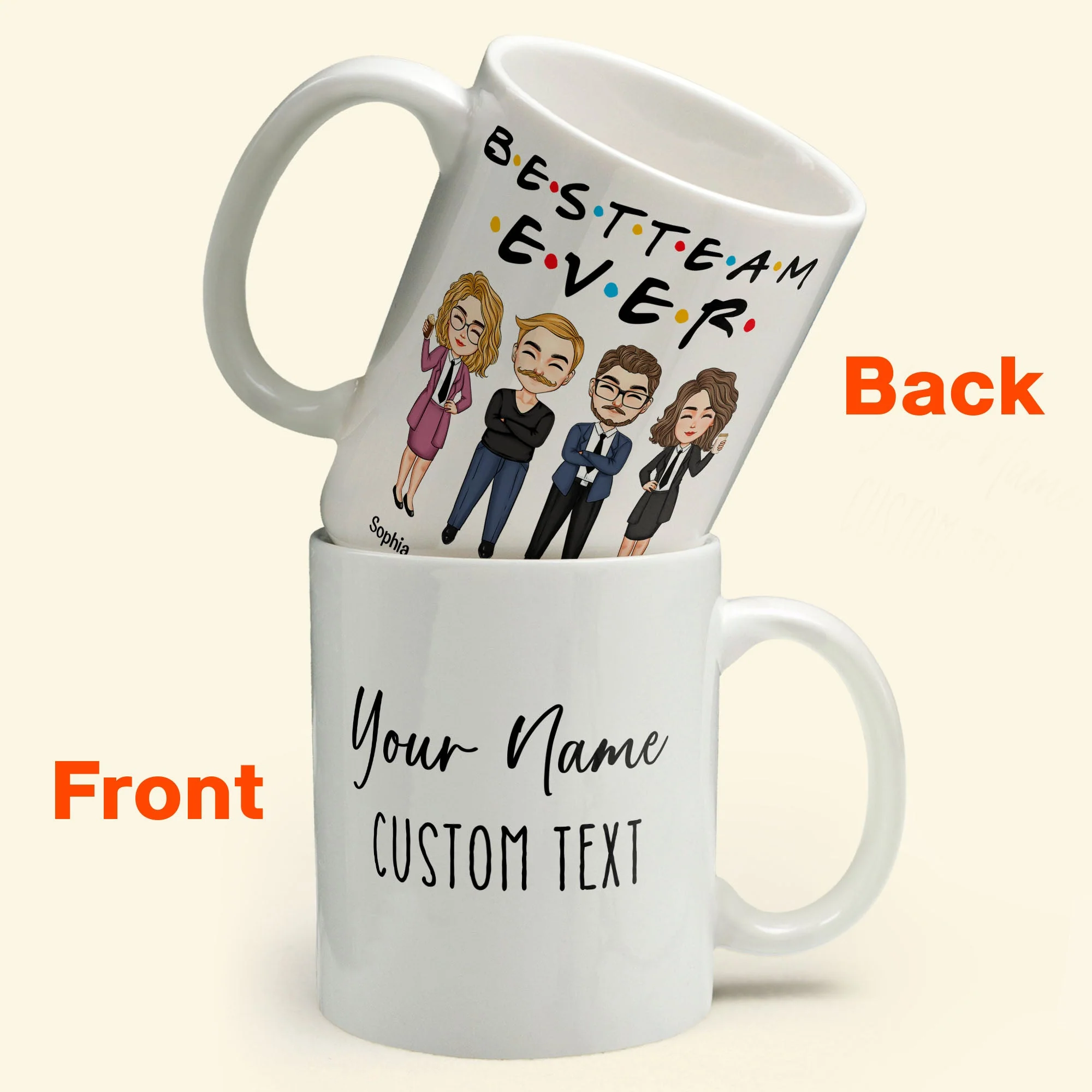 Office Squad New Version - Personalized Mug - Birthday, Retirement, Promotion, Leaving  Gift For Colleagues, Employees, Staffs, Direct Reports - Image 6